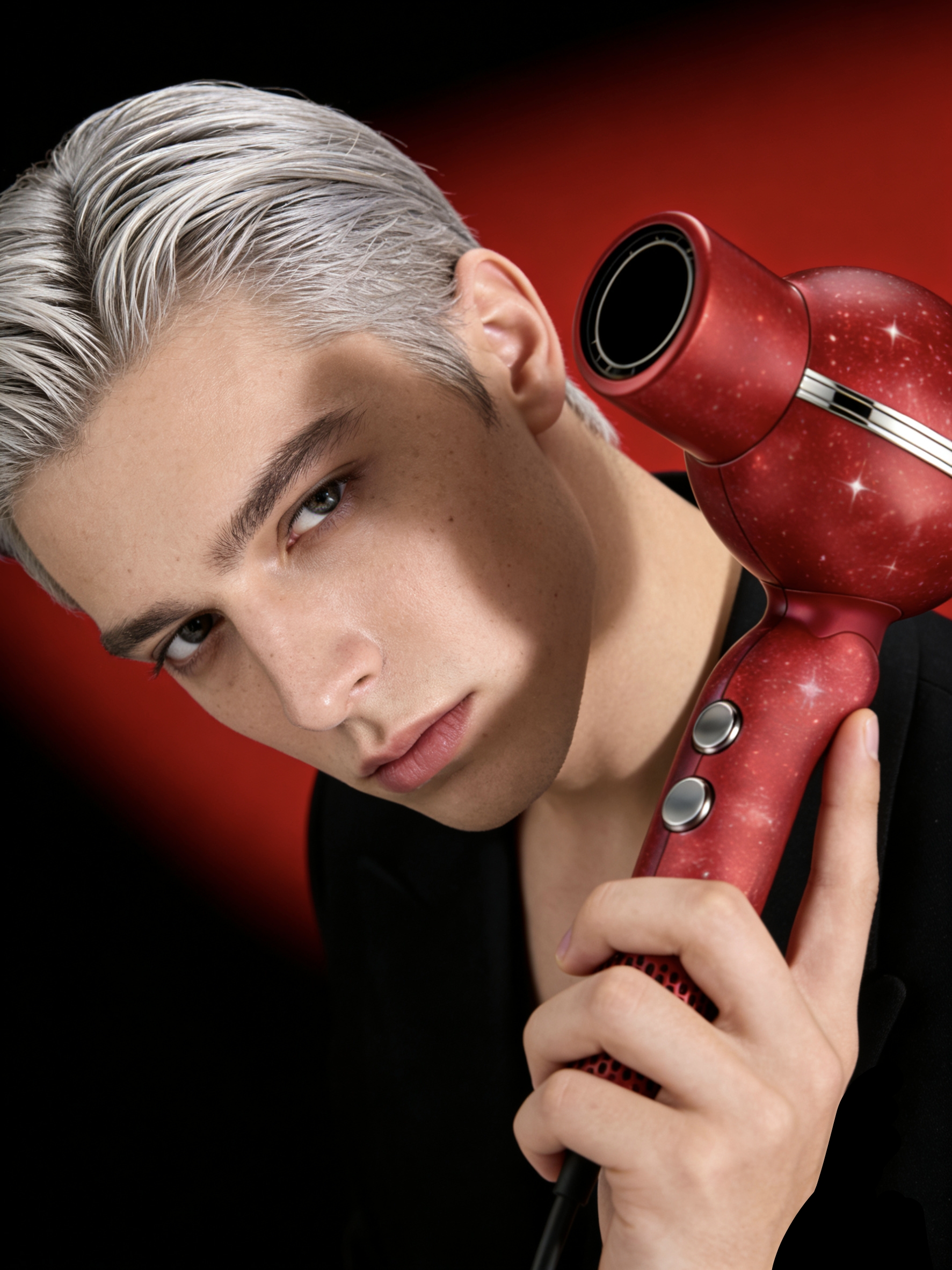 High speed hair dryer，star，starry sky，anion，Temperature-controlled hair care，