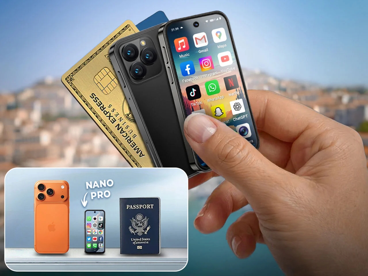 Minimalist phone，Light weight，4G Portable，NanoPhone Pro，