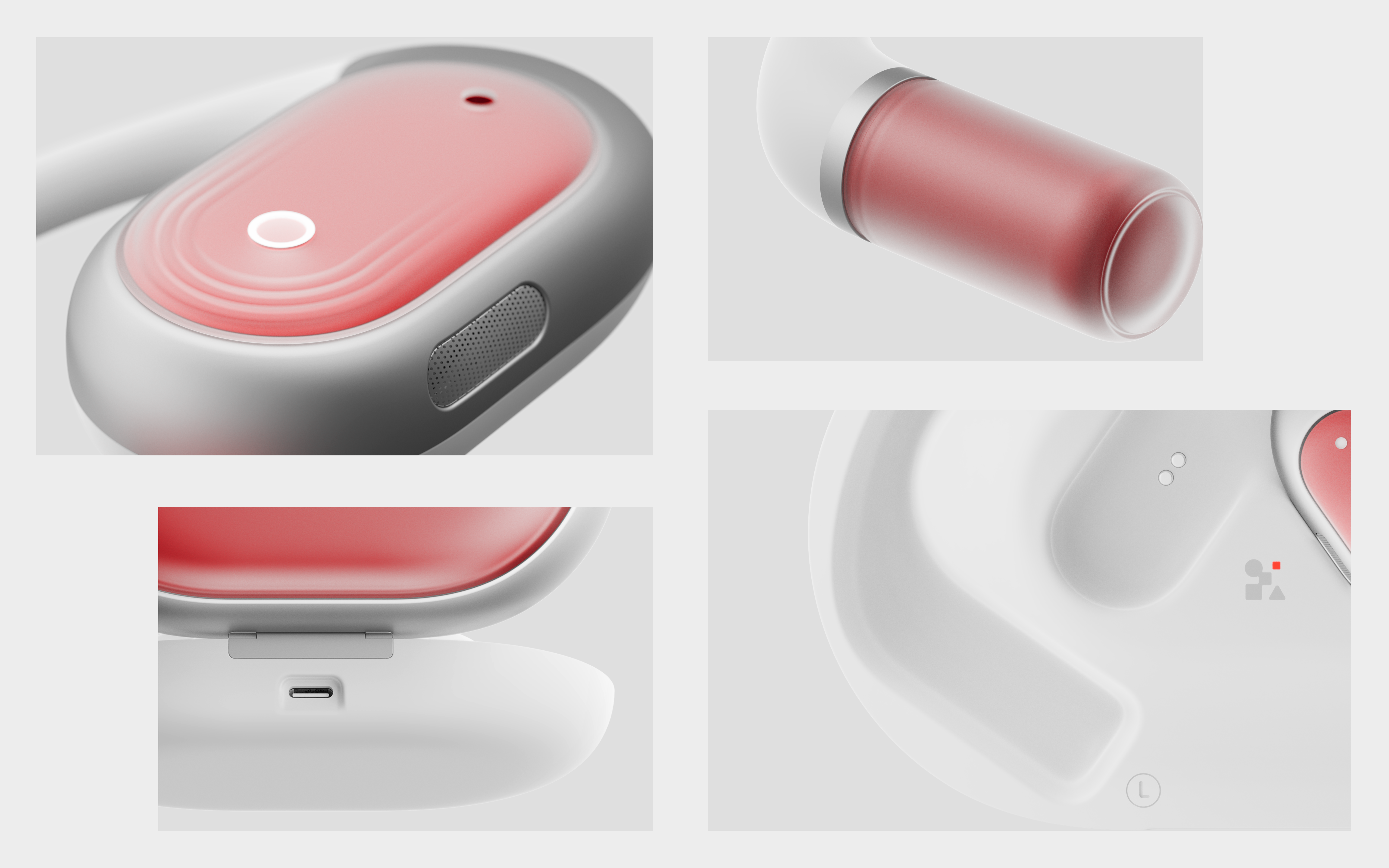 Liquid foundation or lipstick headphones，Ear hanging type earphone，3C digital products，Design inspiration，