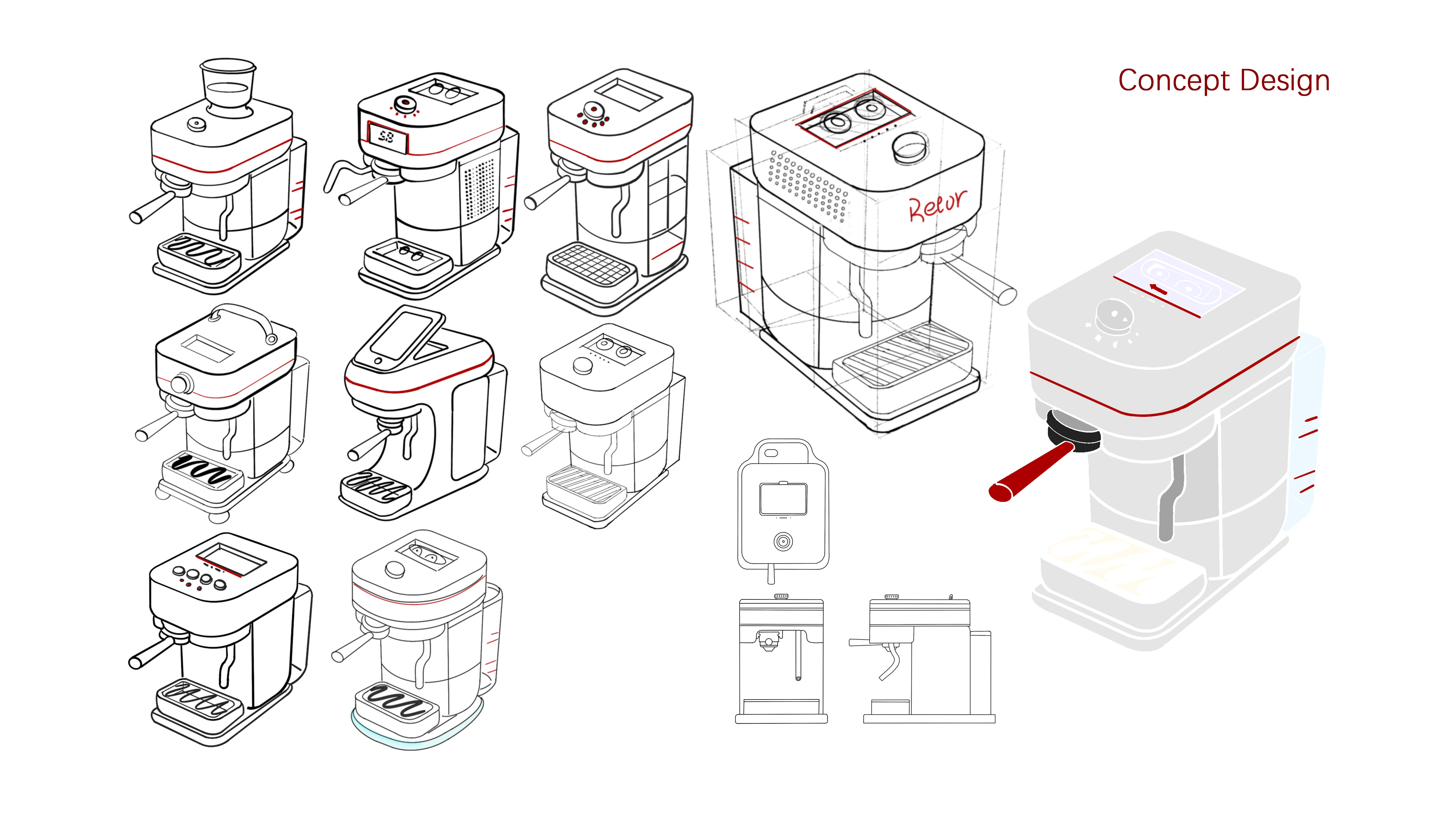 Graduation project，product design，26 this year.，cmf，Coffee machine，Bluetooth Speaker ，Vacuum cleaner，Handle，