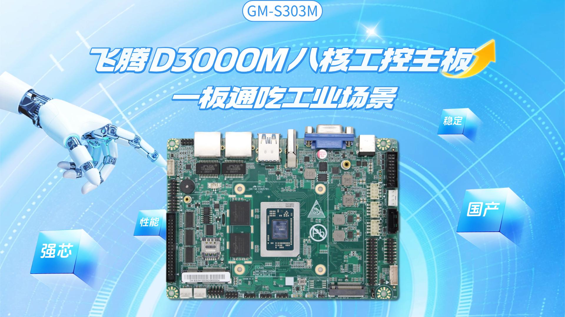 Industrial control motherboard，Feiteng motherboard，D3000M，