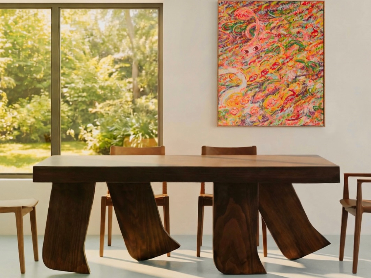 Barefoot Collection，Creative furniture，Barcelona，Solid wood furniture，Coffee table，