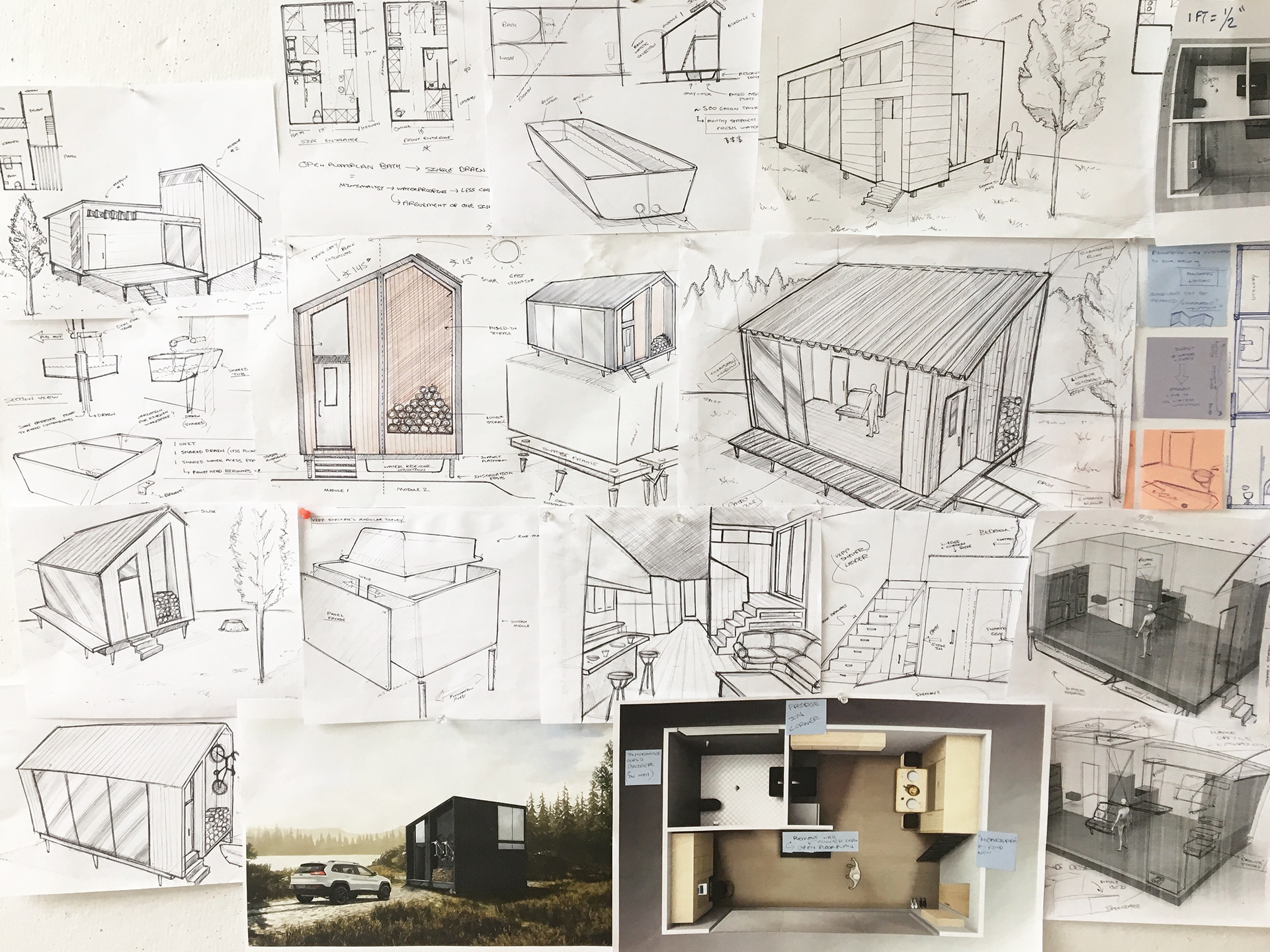 Interior design，3D production，TINY HOME，
