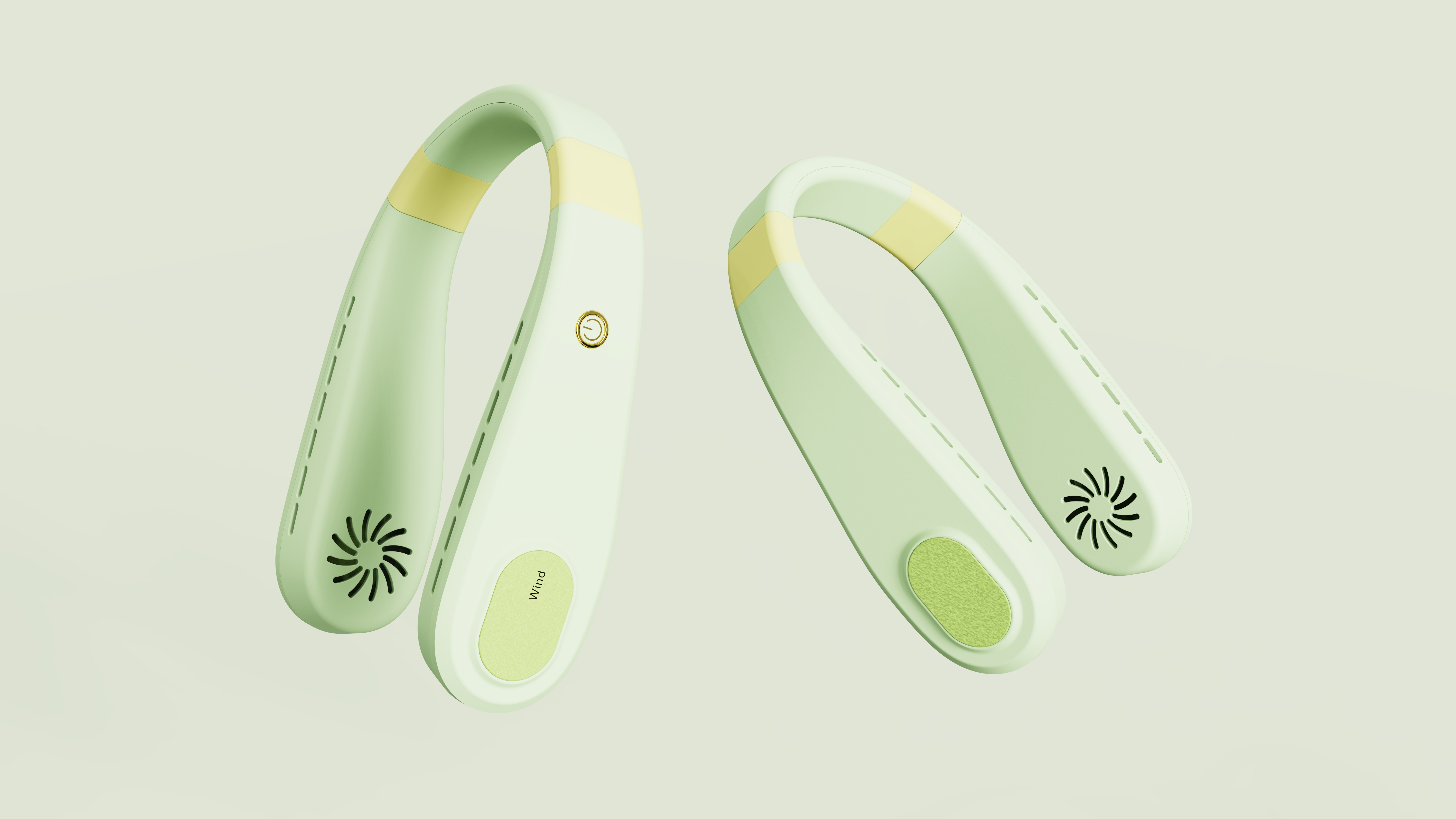 industrial design，Hanging neck fan，Fan，design scheme，