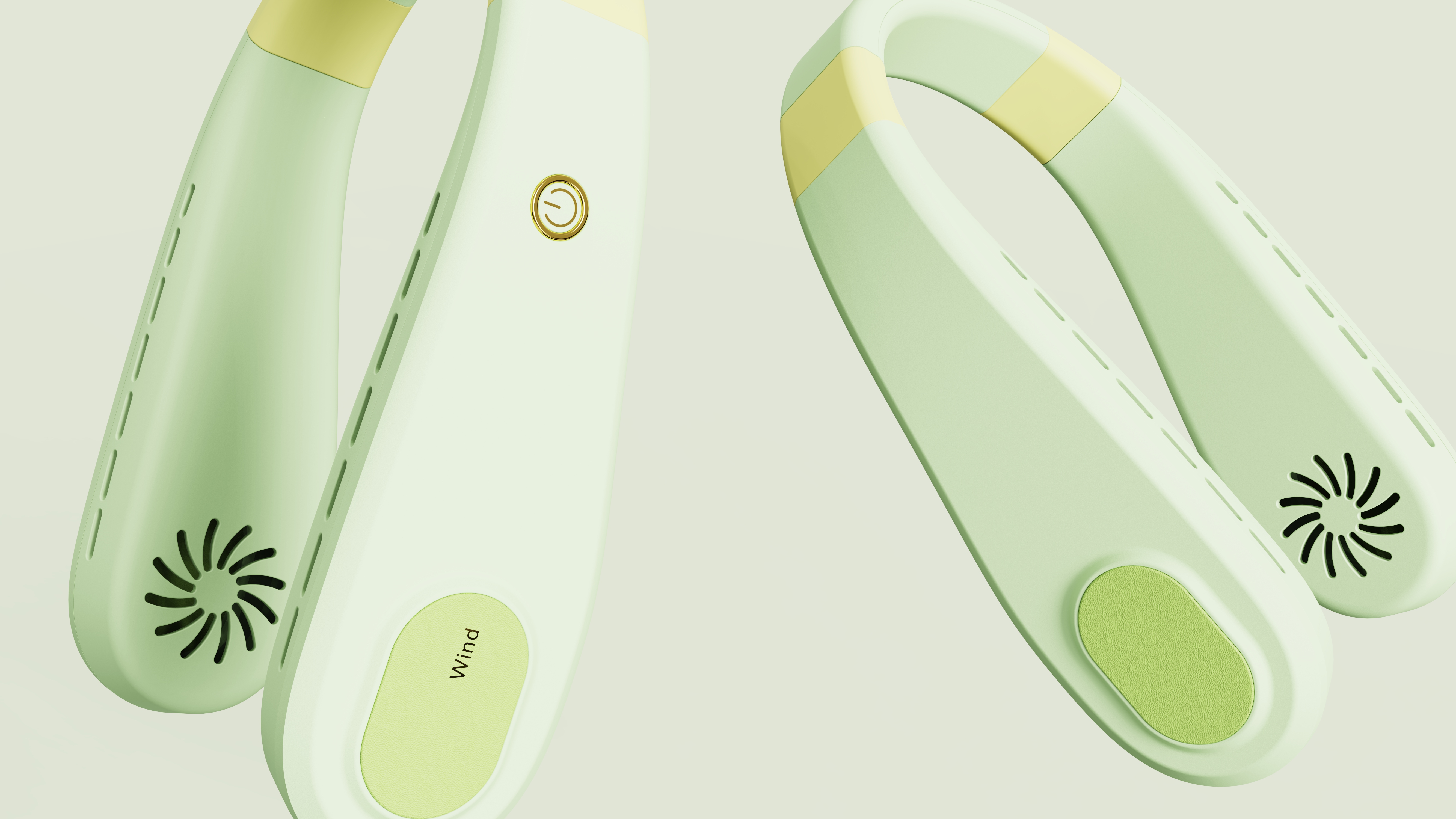 industrial design，Hanging neck fan，Fan，design scheme，