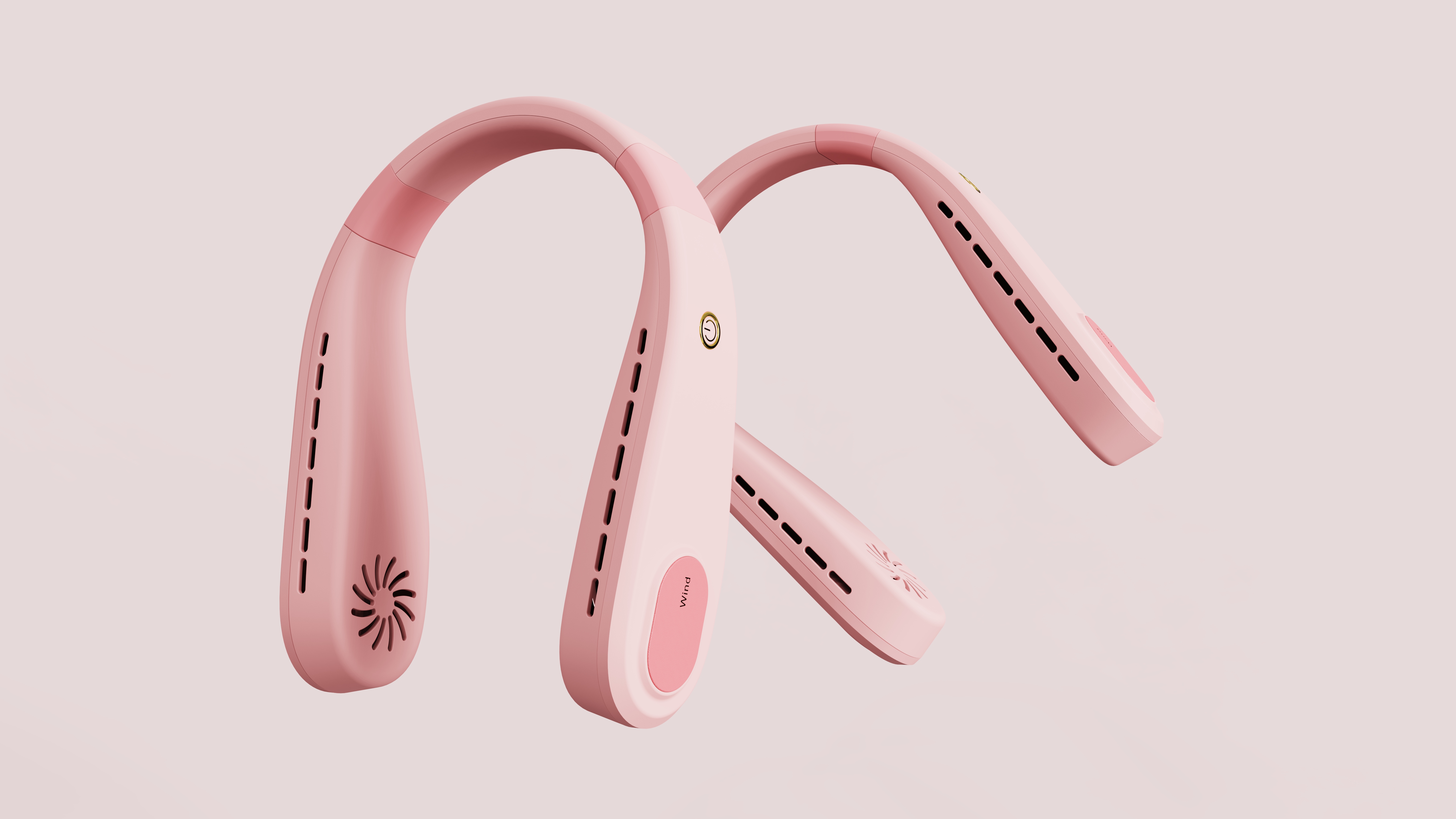 industrial design，Hanging neck fan，Fan，design scheme，