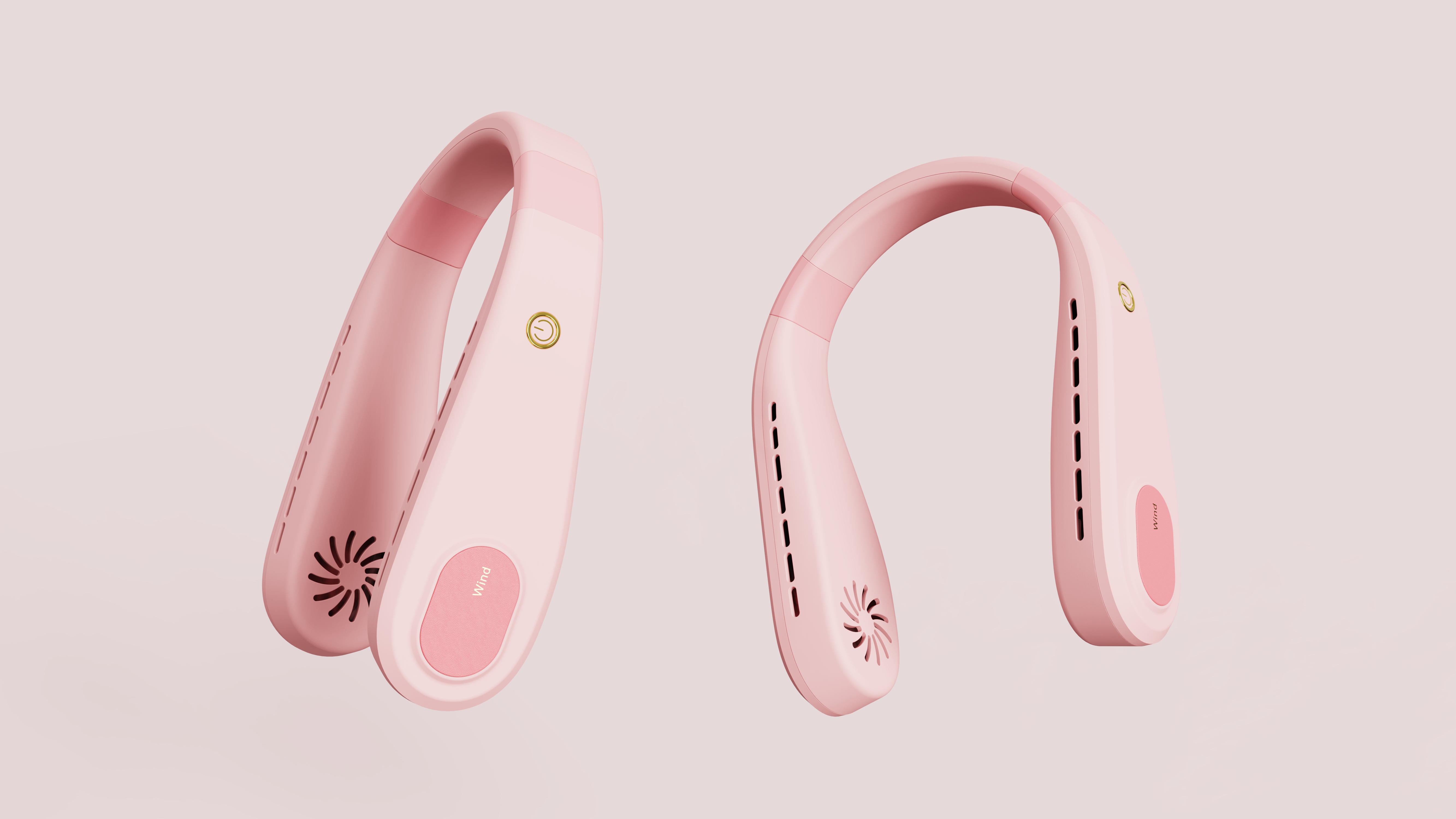 industrial design，Hanging neck fan，Fan，design scheme，