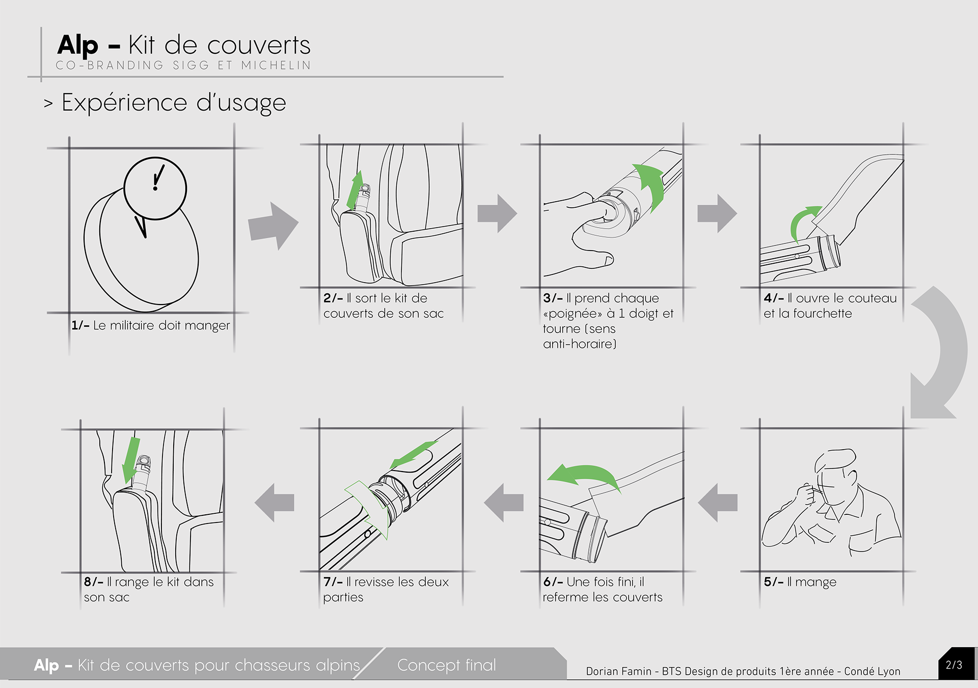 Alp，Folding knife，Metal，black，