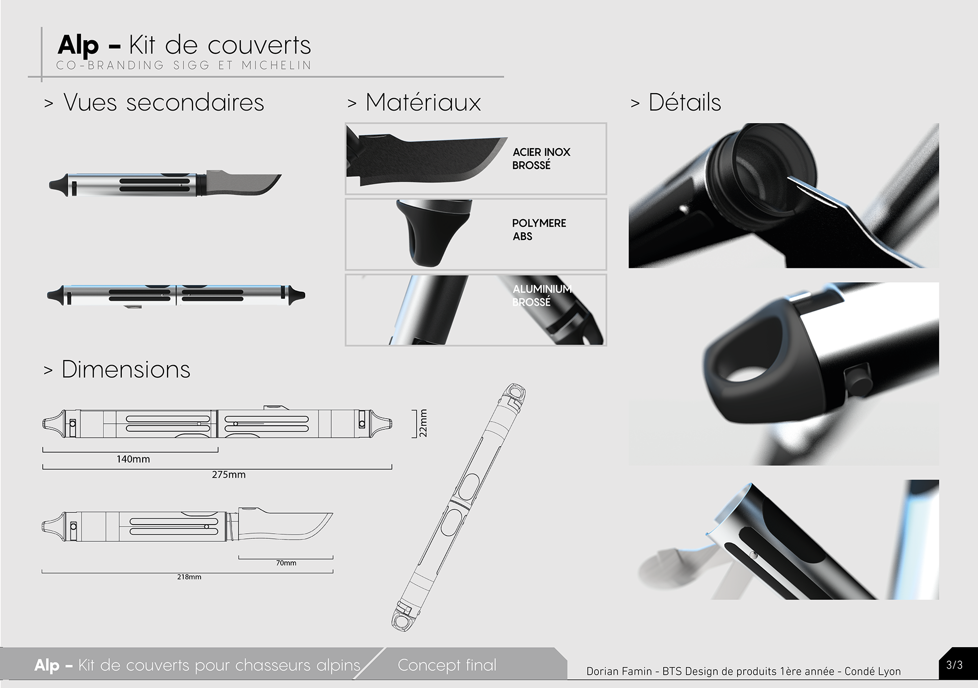 Alp，Folding knife，Metal，black，