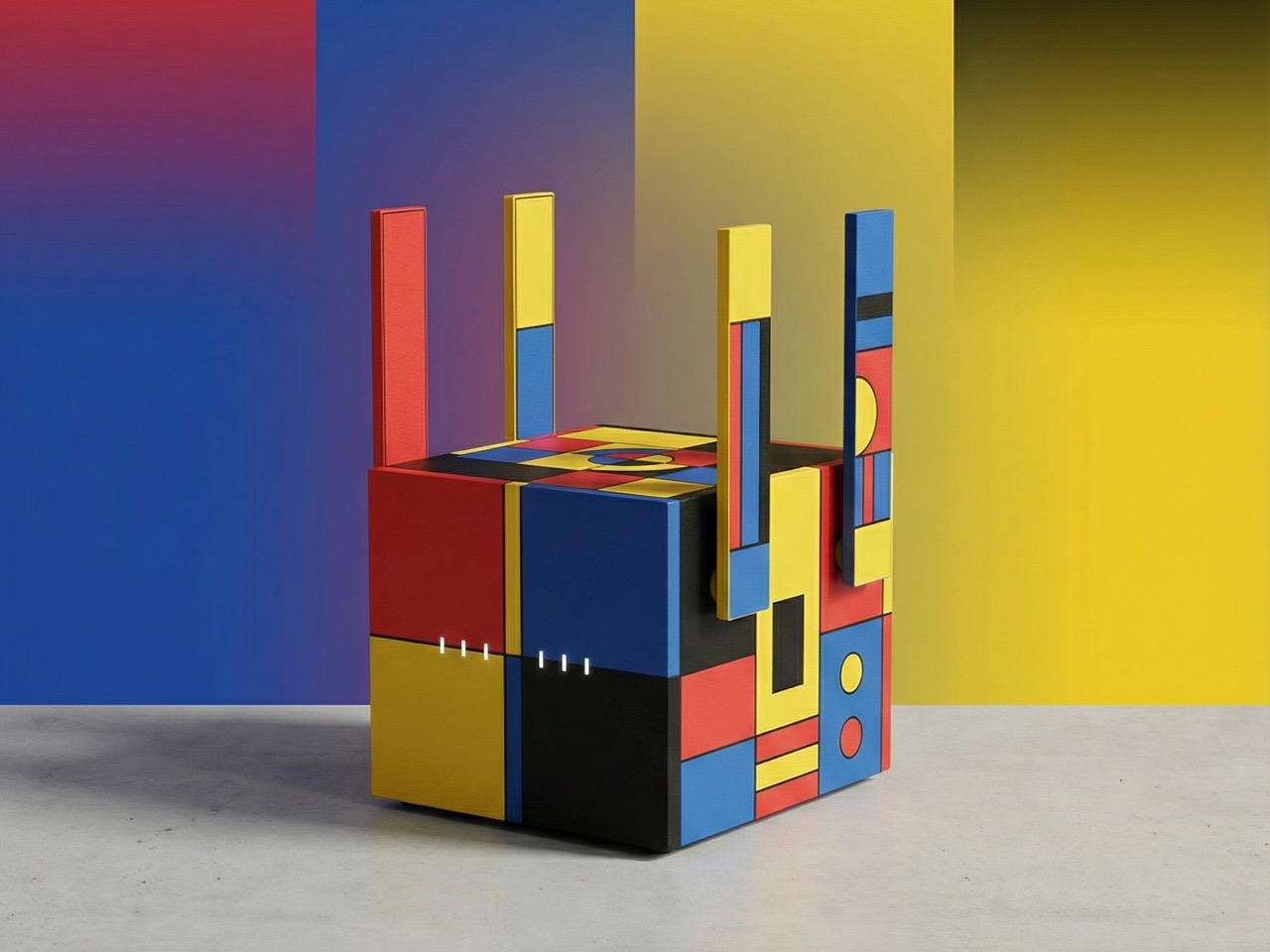 Router，Home digital，Mondrian，Creative Digital，