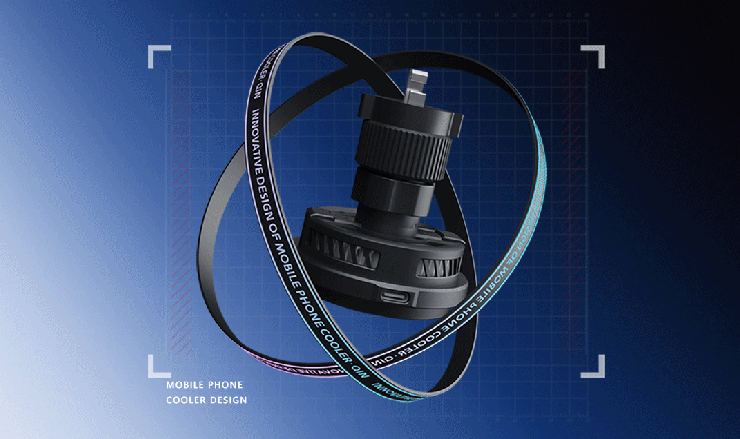 Digital products, mobile phone radiator, original design，