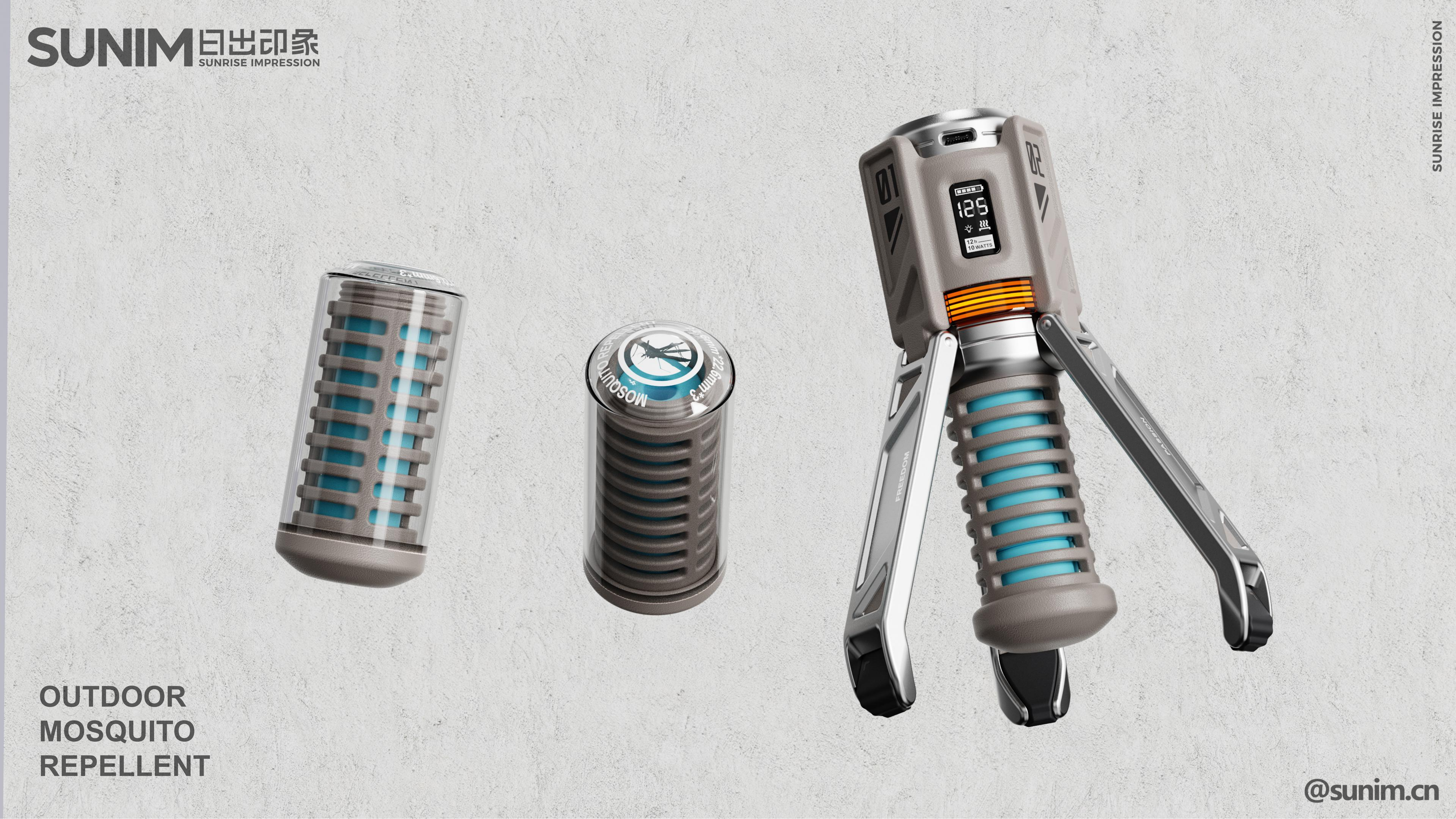 industrial design，product design，Appearance design，Outdoor mosquito repellent，Outdoor equipment，