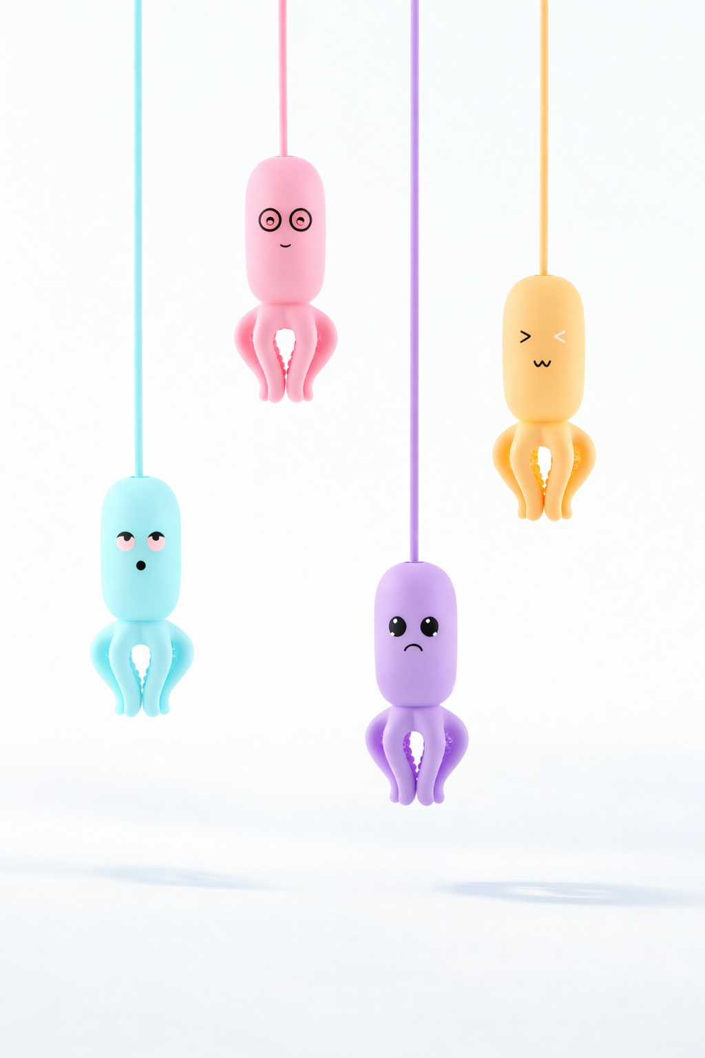 Emotional Design，minimalist structure，Strong affinity，lovely，relaxed，No pressure，octopus，Small animals，