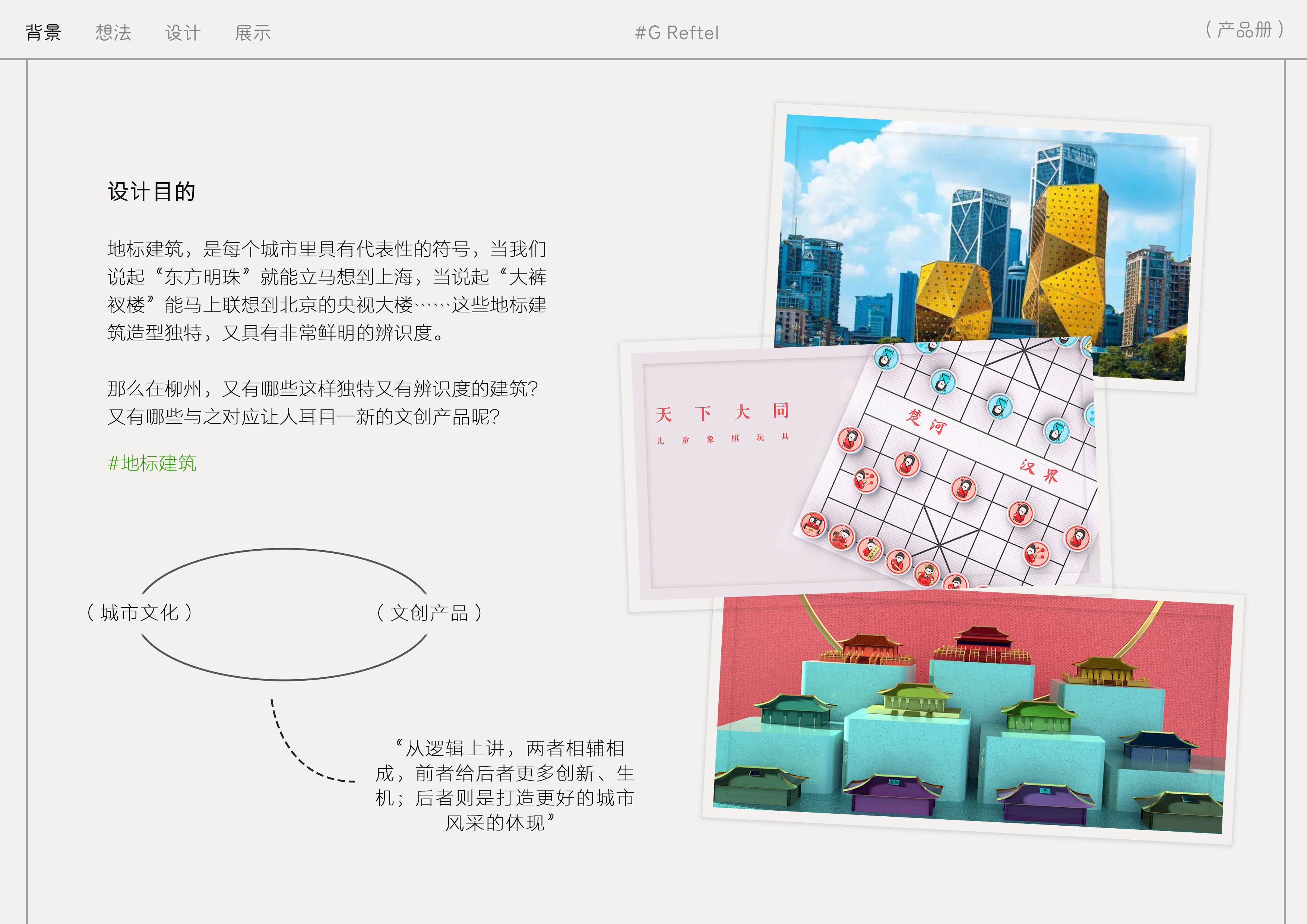Chessboard design，Cultural creation，Local characteristics，Liuzhou Culture，Economic development，