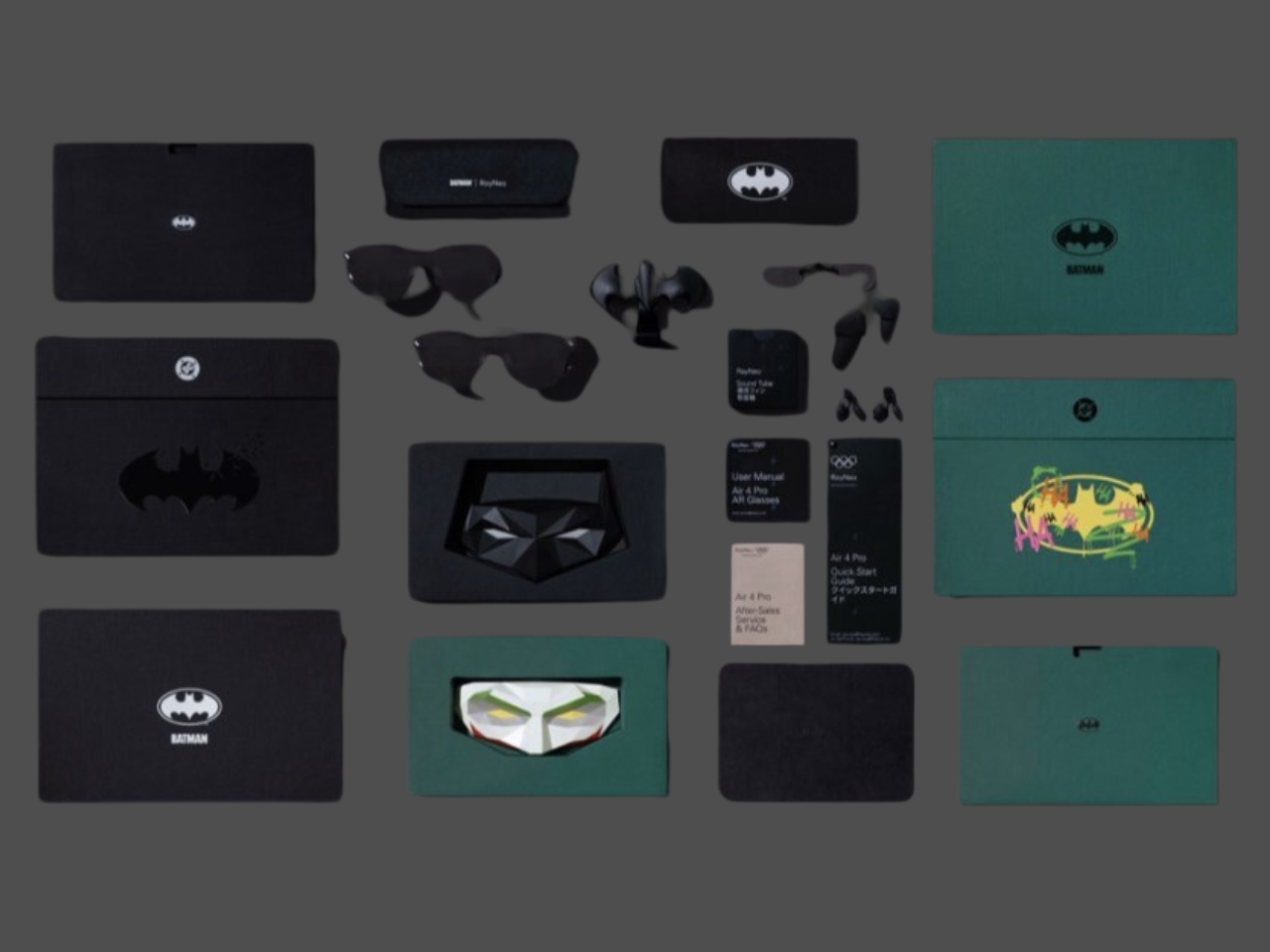 RayNeo Air 4 Pro，Ar glasses，Batman Limited Edition，Virtual large screen，Bang & Olufsen，