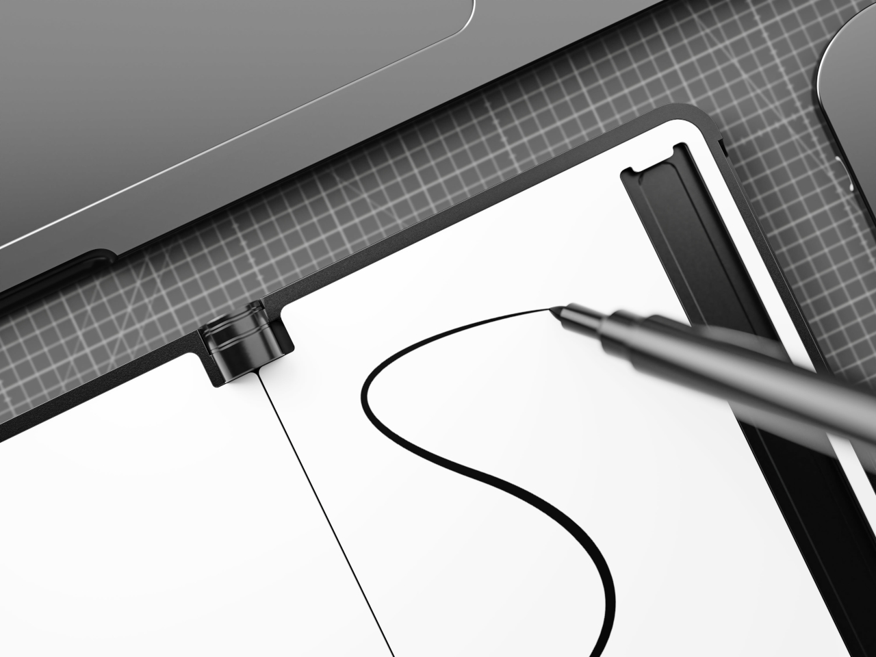 MEMO Whiteboard Wallet，Aluminum card package，erasable whiteboard，Portable card case，RFID anti-theft，