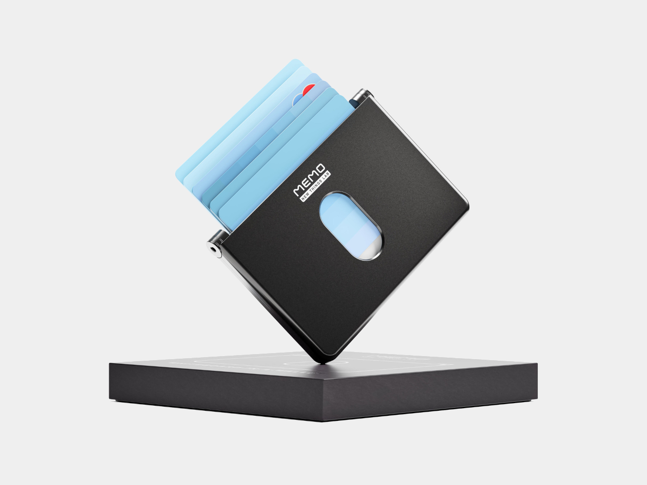 MEMO Whiteboard Wallet，Aluminum card package，erasable whiteboard，Portable card case，RFID anti-theft，