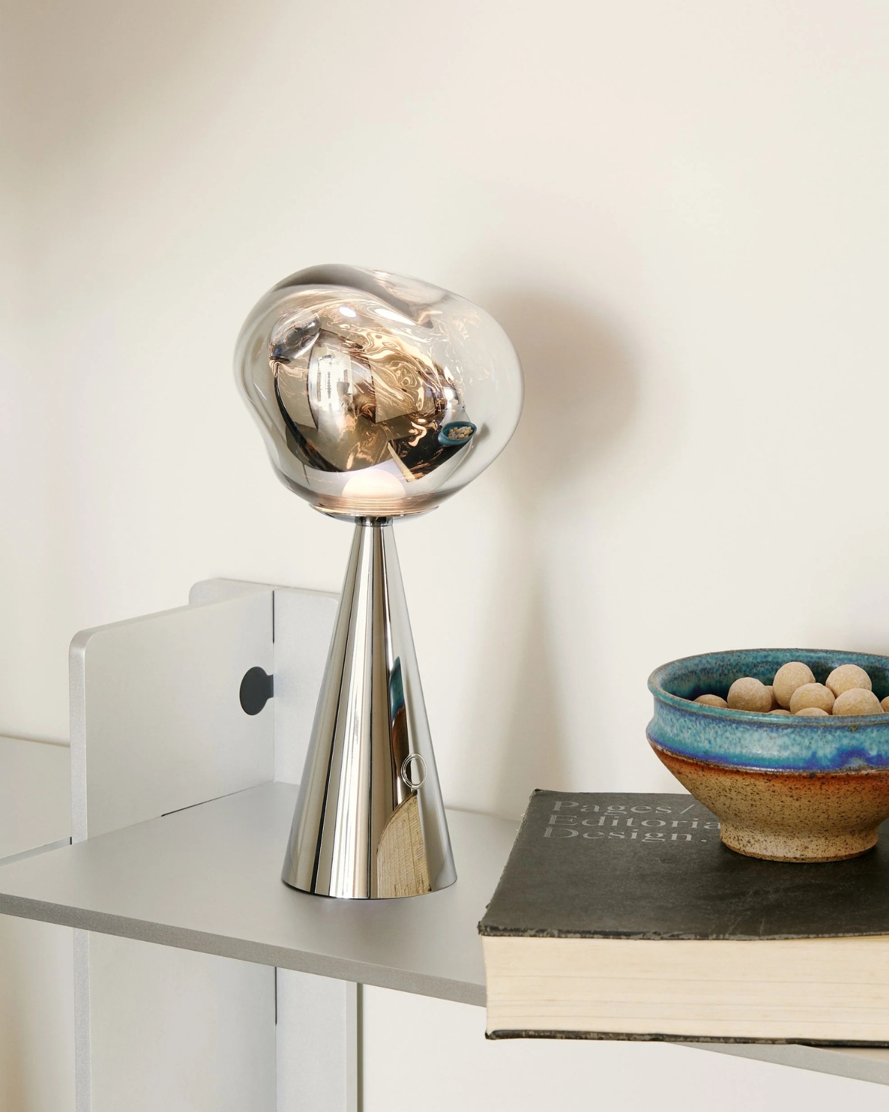 Wireless charging，Fused metal texture lamps，Tom Dixon，Atmosphere lamp，vacuum metallization，