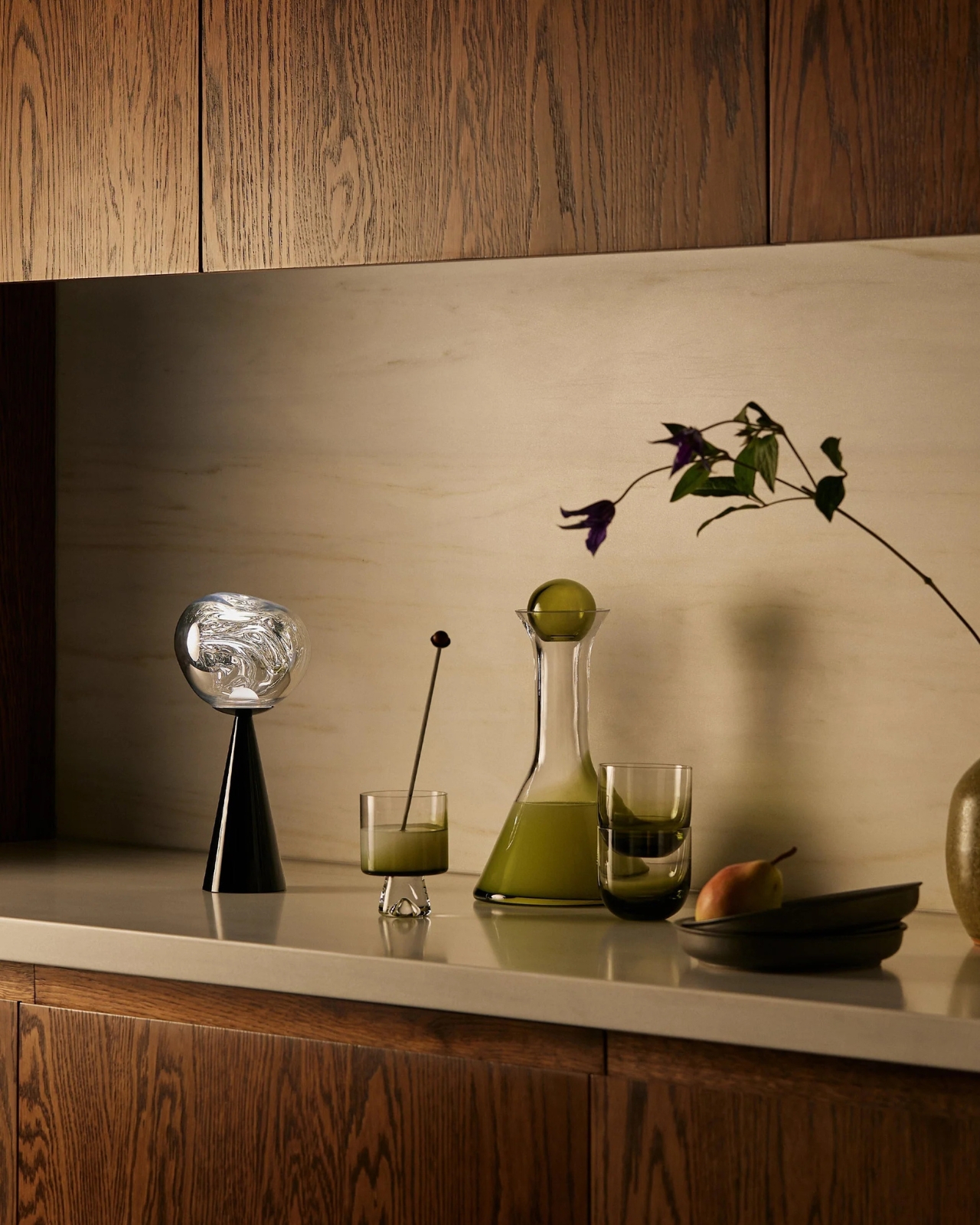 Wireless charging，Fused metal texture lamps，Tom Dixon，Atmosphere lamp，vacuum metallization，