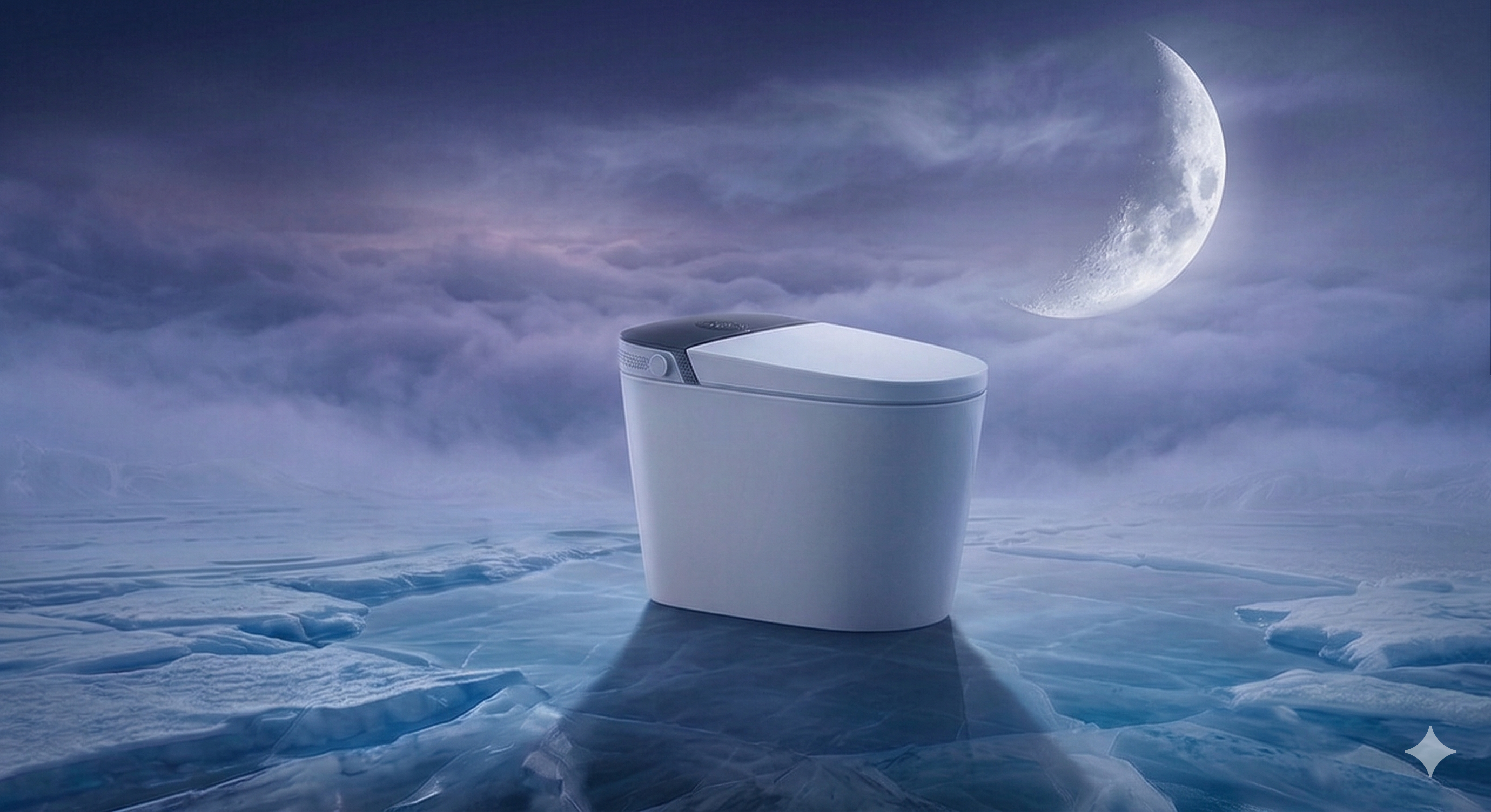 Bathroom, smart toilet，