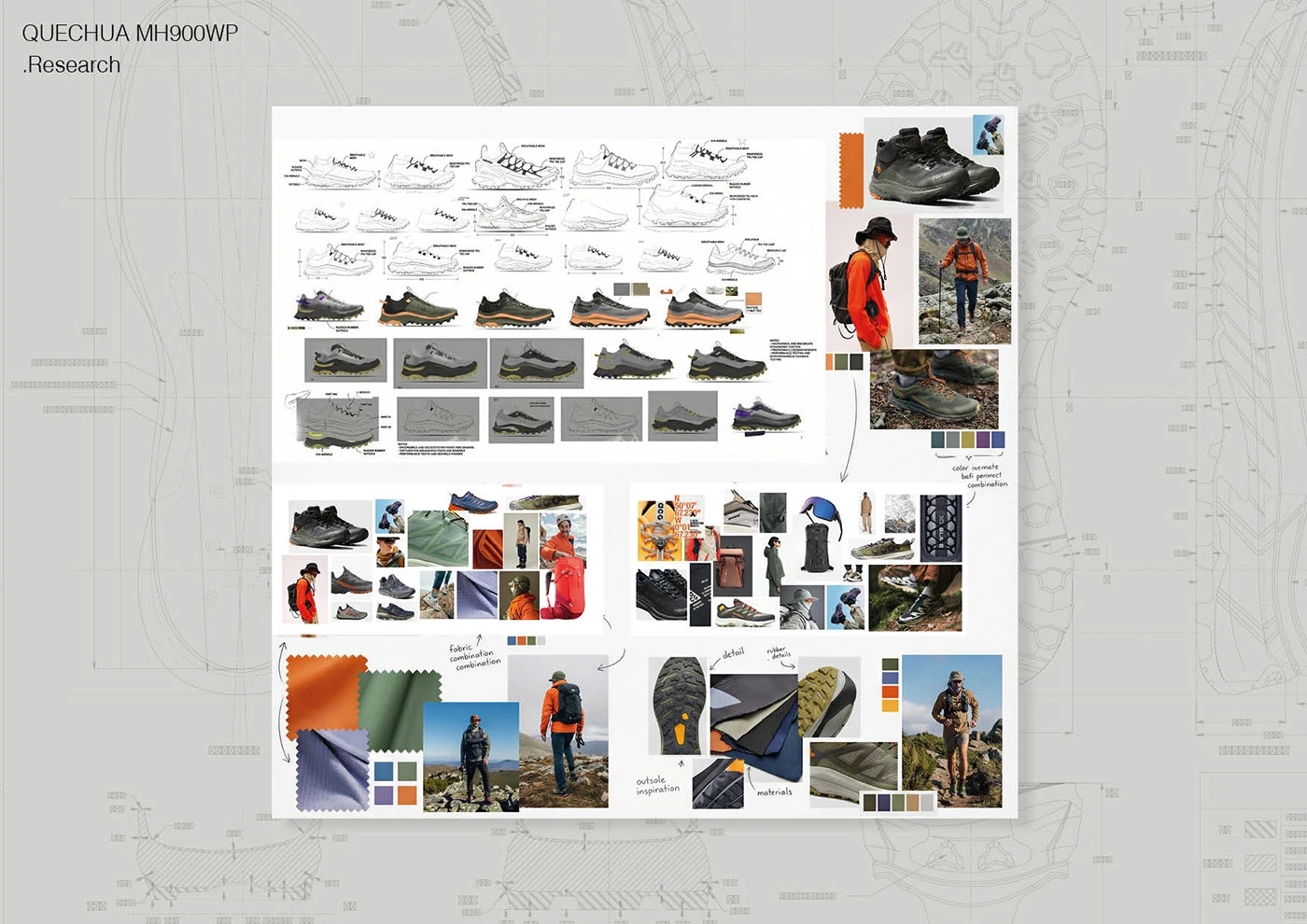 MH900 WP，QUECHUA，Decathlon ，sneakers，Hiking shoes，