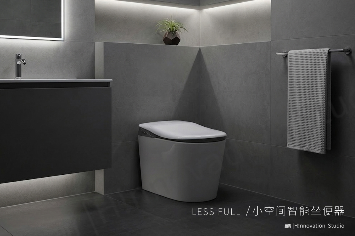 Intelligent toilet，Original design，Mass production products，Large-sized apartment，Smart home，bathroom，Design case，