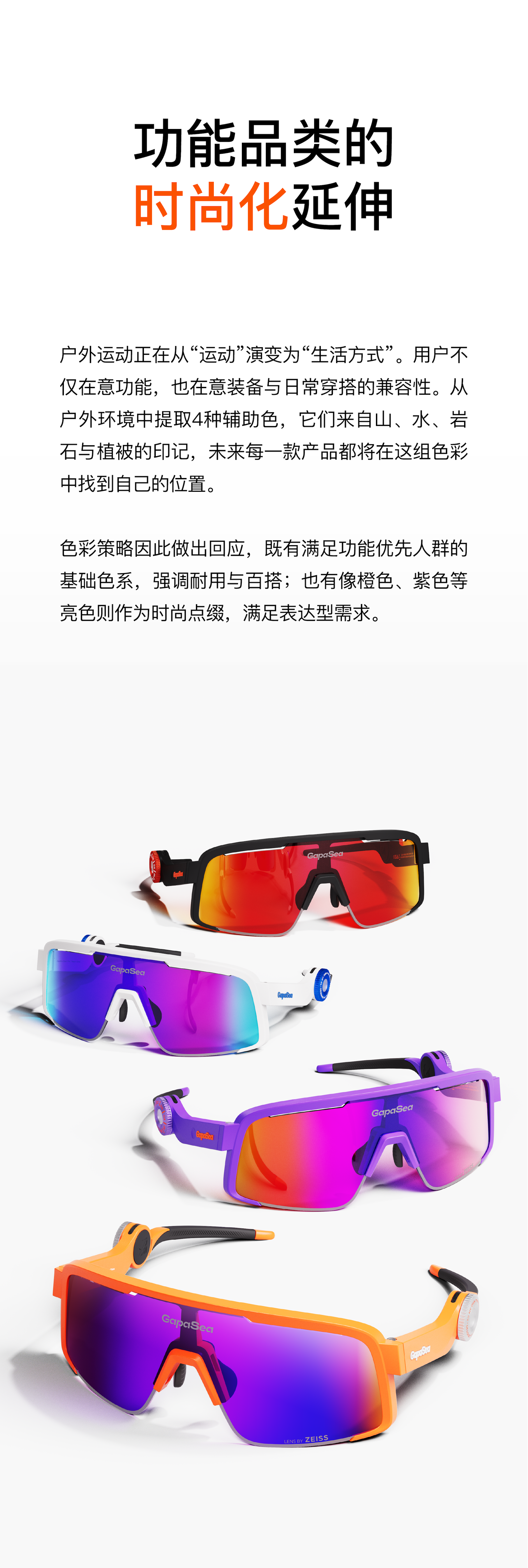 Brand design，Sports glasses，maximal exercise/X-games，product design，Riding glasses，gapasea，Brand design，Sports glasses，maximal exercise/X-games，