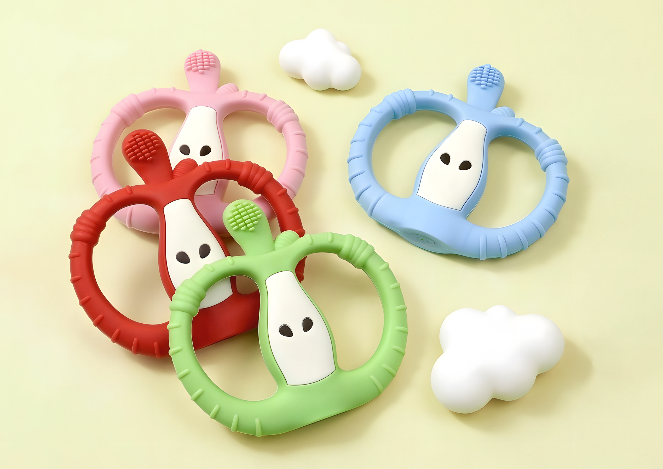 Teething, children's toys，