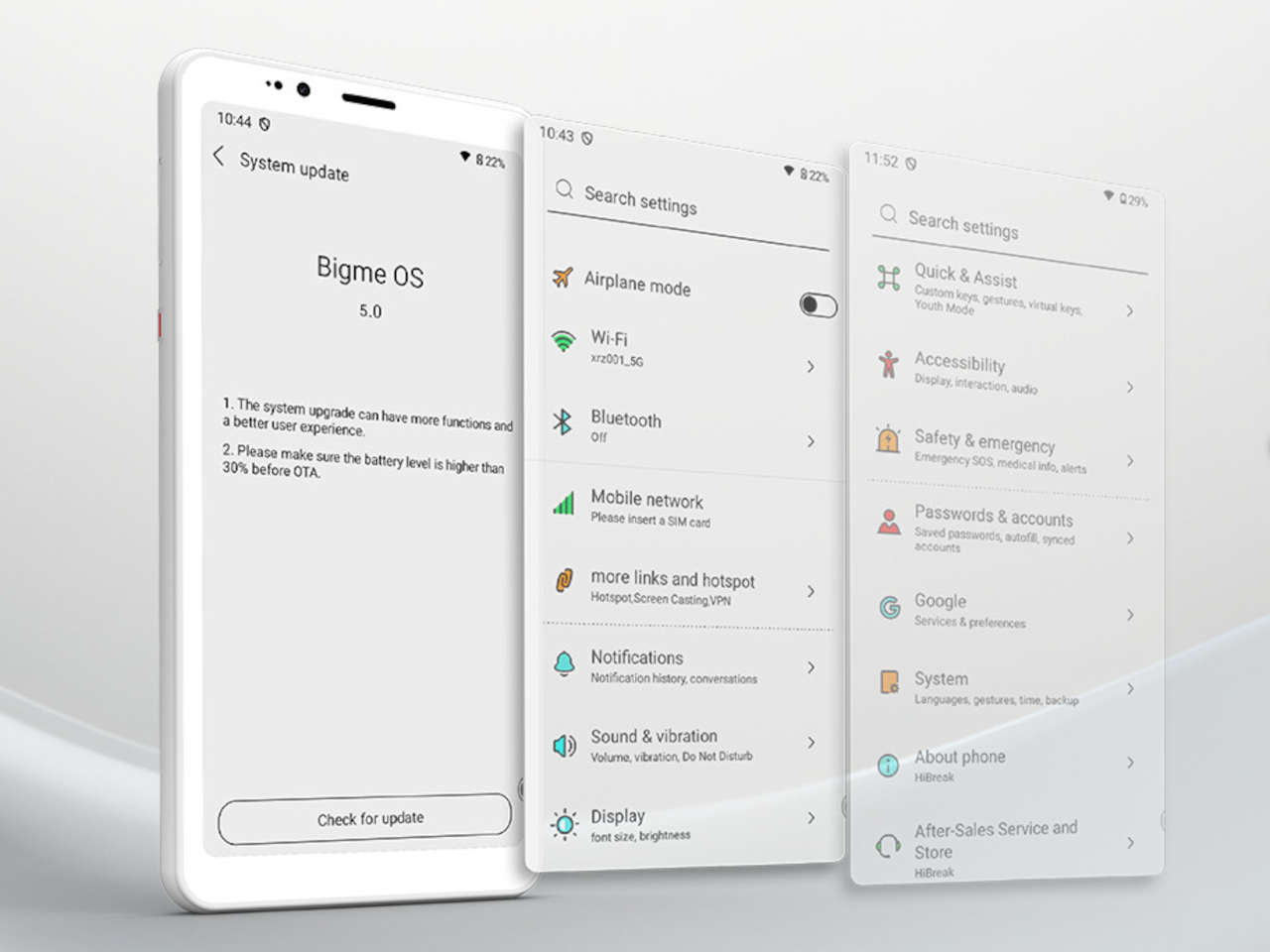 Intelligent mobile phone，HiBreak S，Electronic ink screen，Digital，