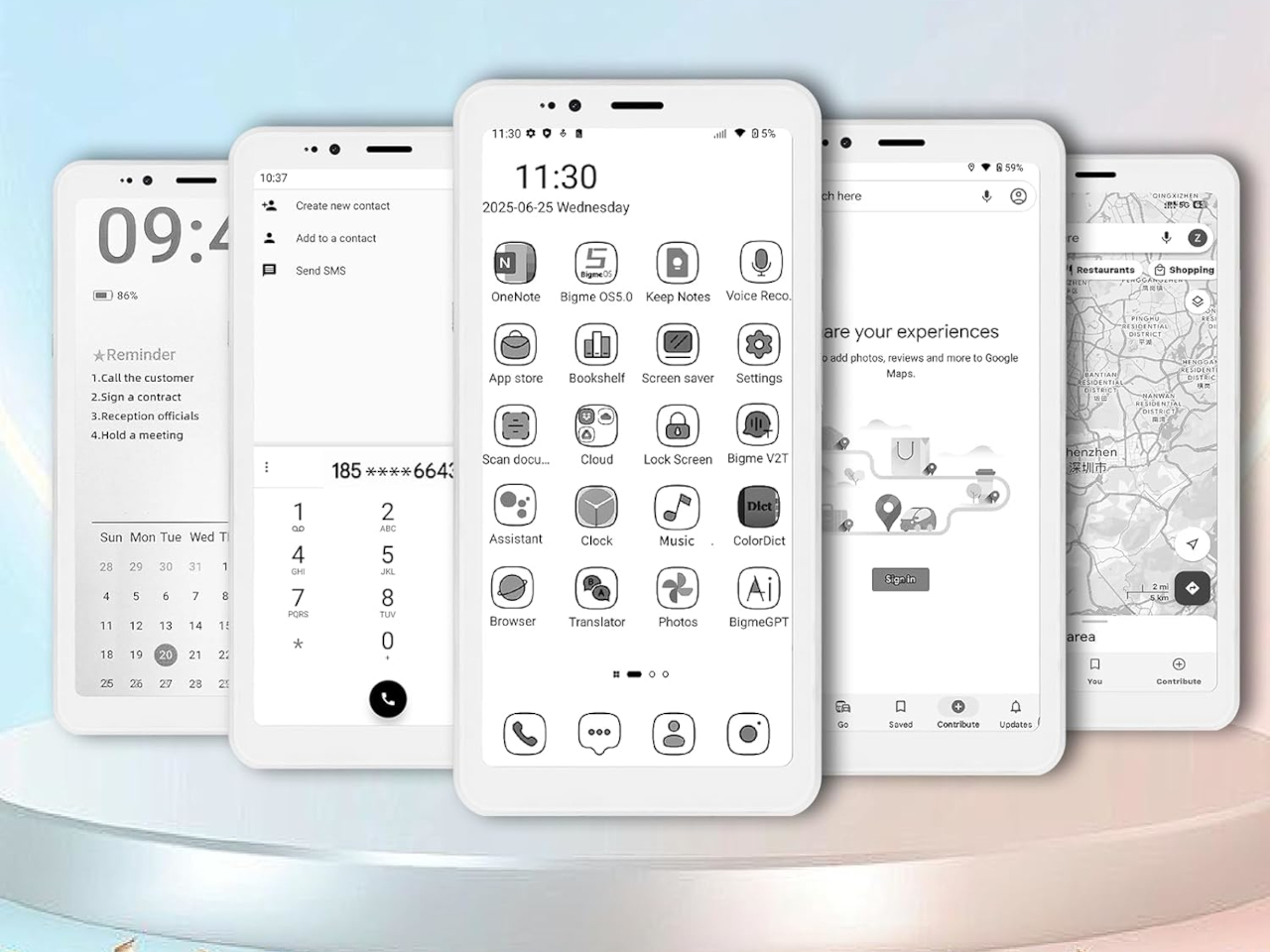 Intelligent mobile phone，HiBreak S，Electronic ink screen，Digital，