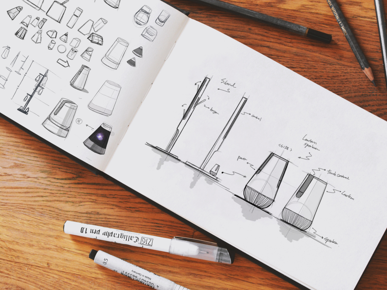 Calmtern，Concept product，loudspeaker box，Lighting tools，
