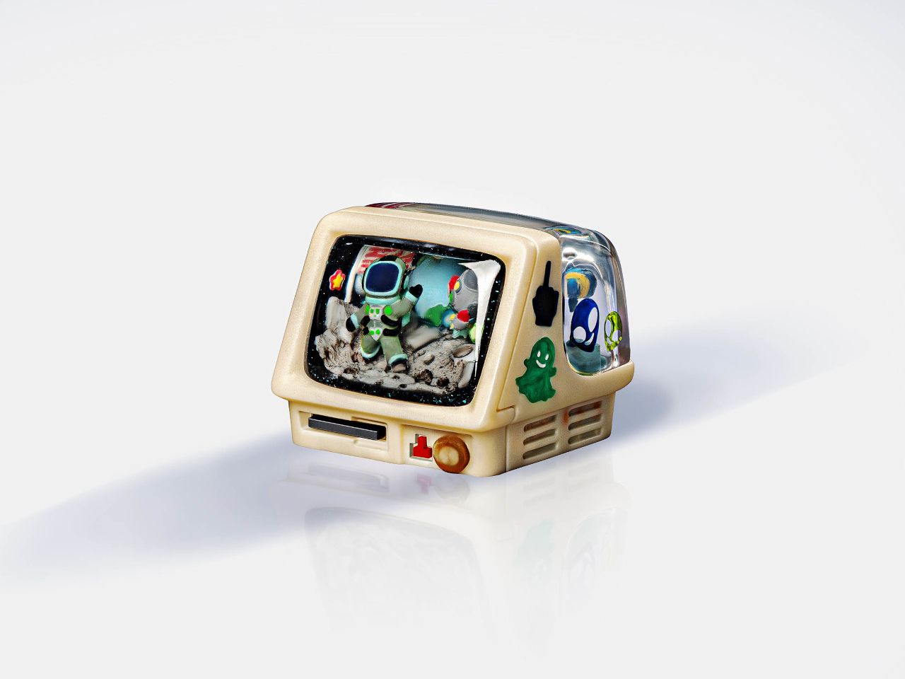 Handmade art keycap，Jelly Key，Digital，electronic product，