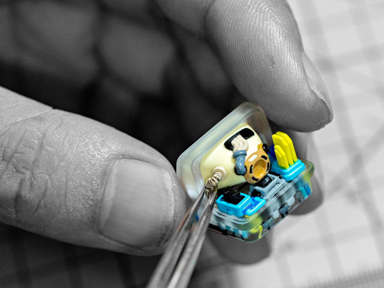 Handmade art keycap，Jelly Key，Digital，electronic product，