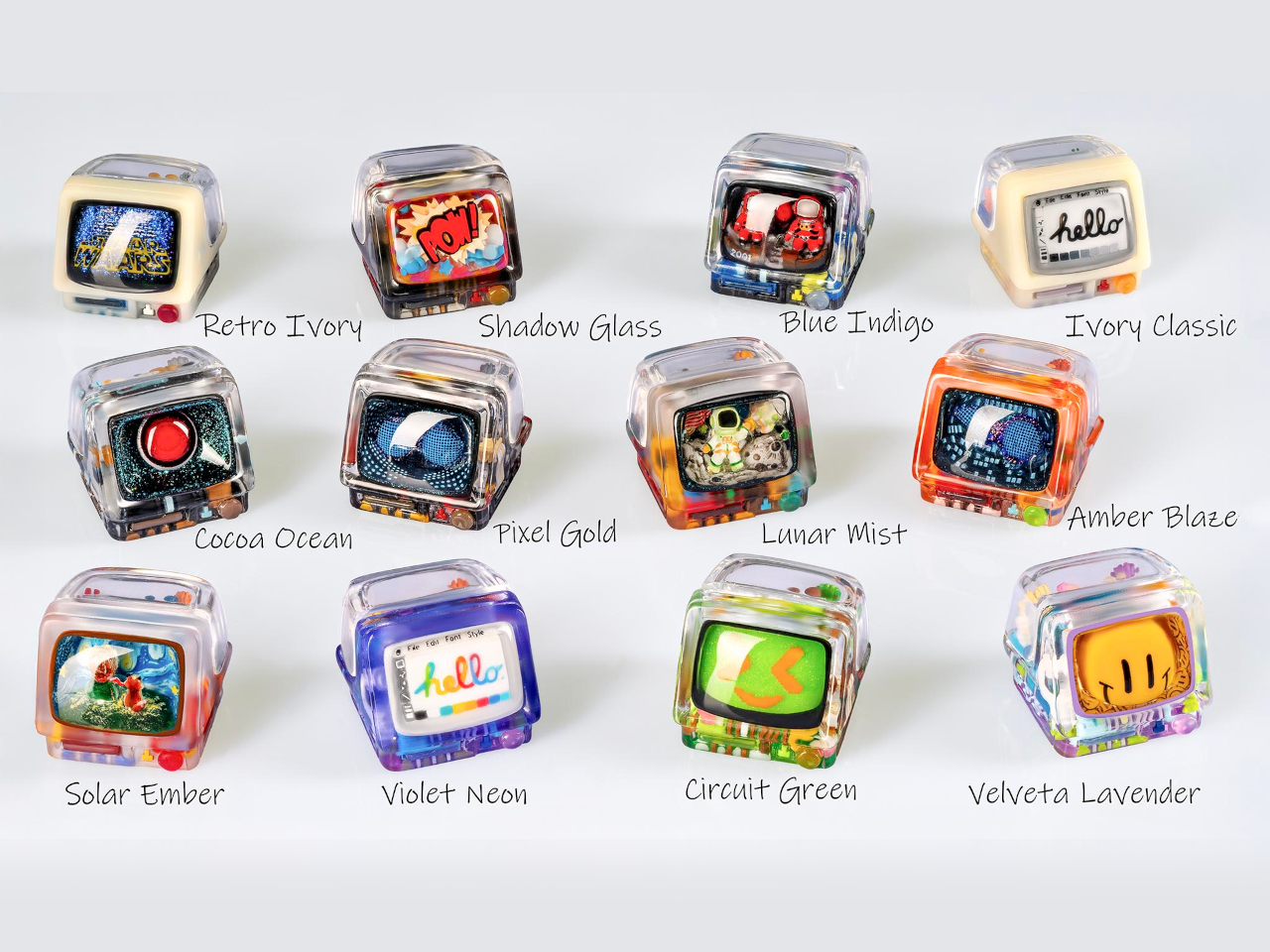 Handmade art keycap，Jelly Key，Digital，electronic product，