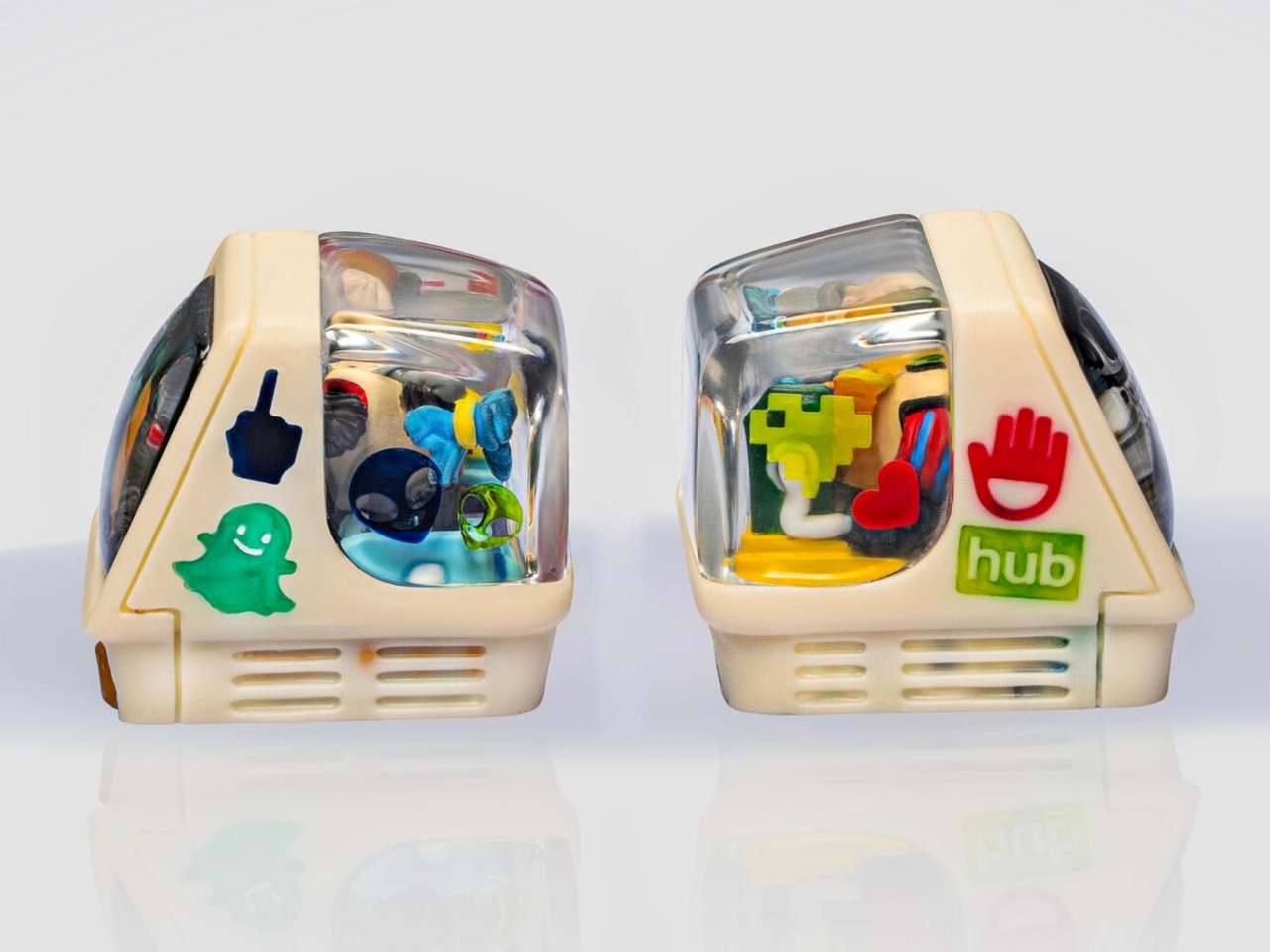 Handmade art keycap，Jelly Key，Digital，electronic product，