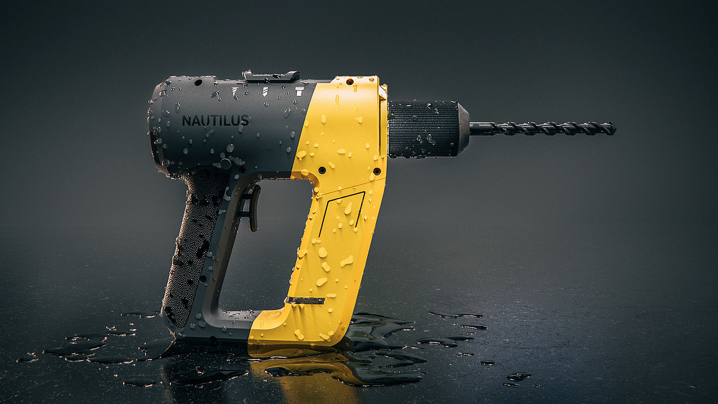 product design，waterproof，Electric drill，Nautilus，