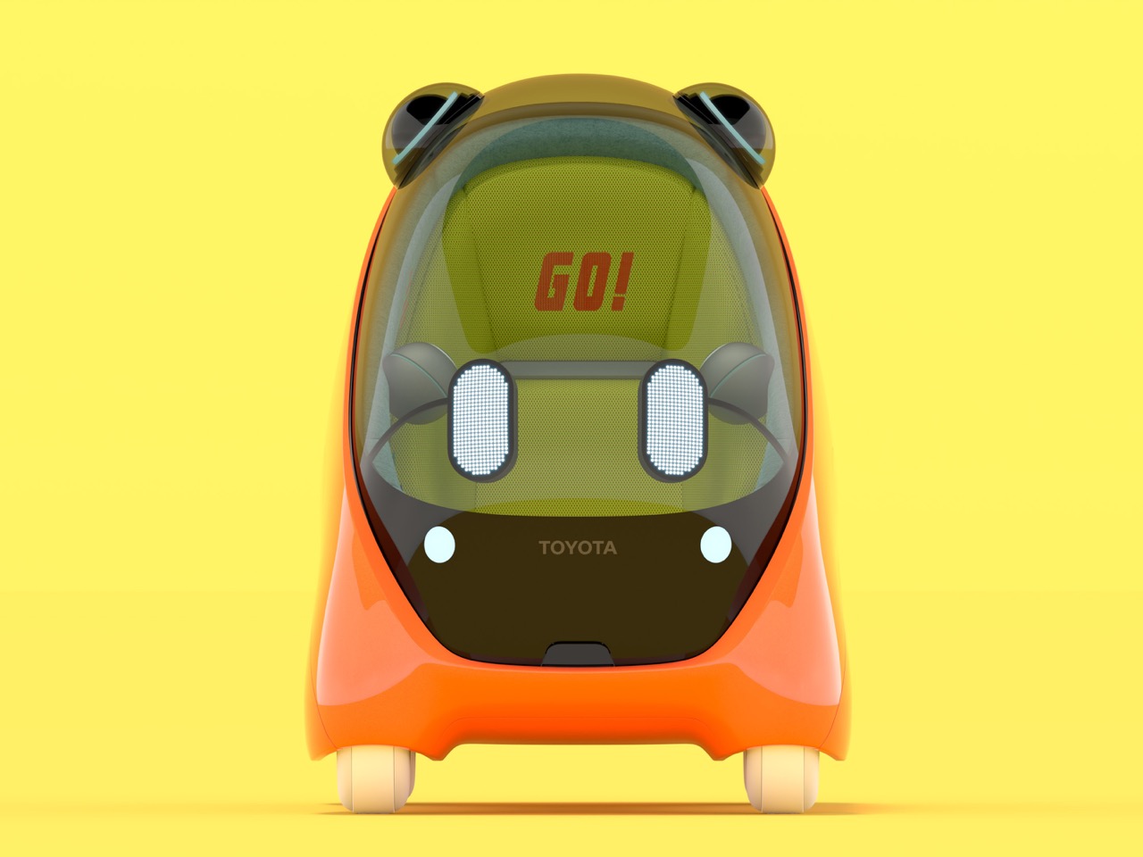 Toyota，Fully autonomous electric concept car，MOBI，children，