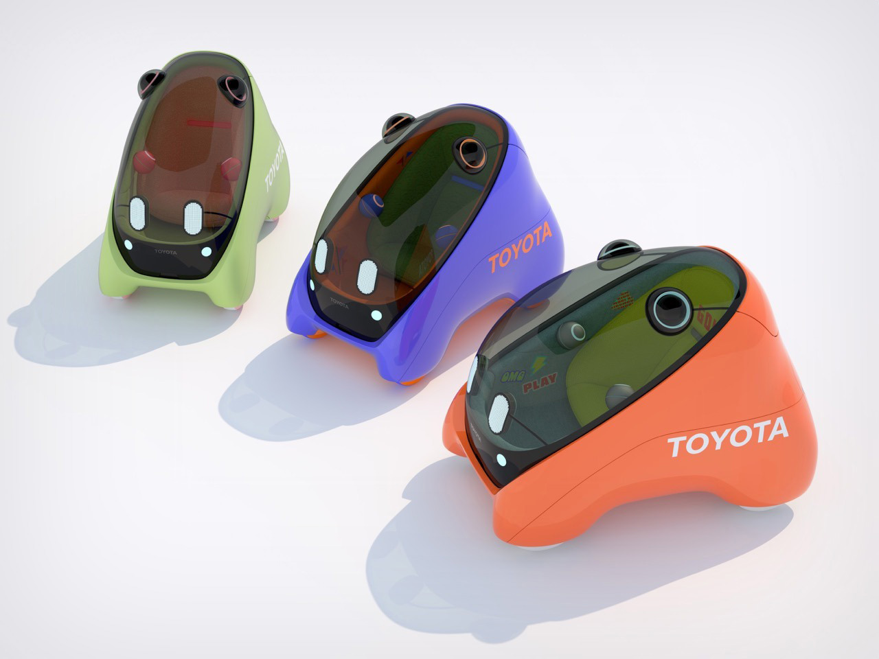 Toyota，Fully autonomous electric concept car，MOBI，children，