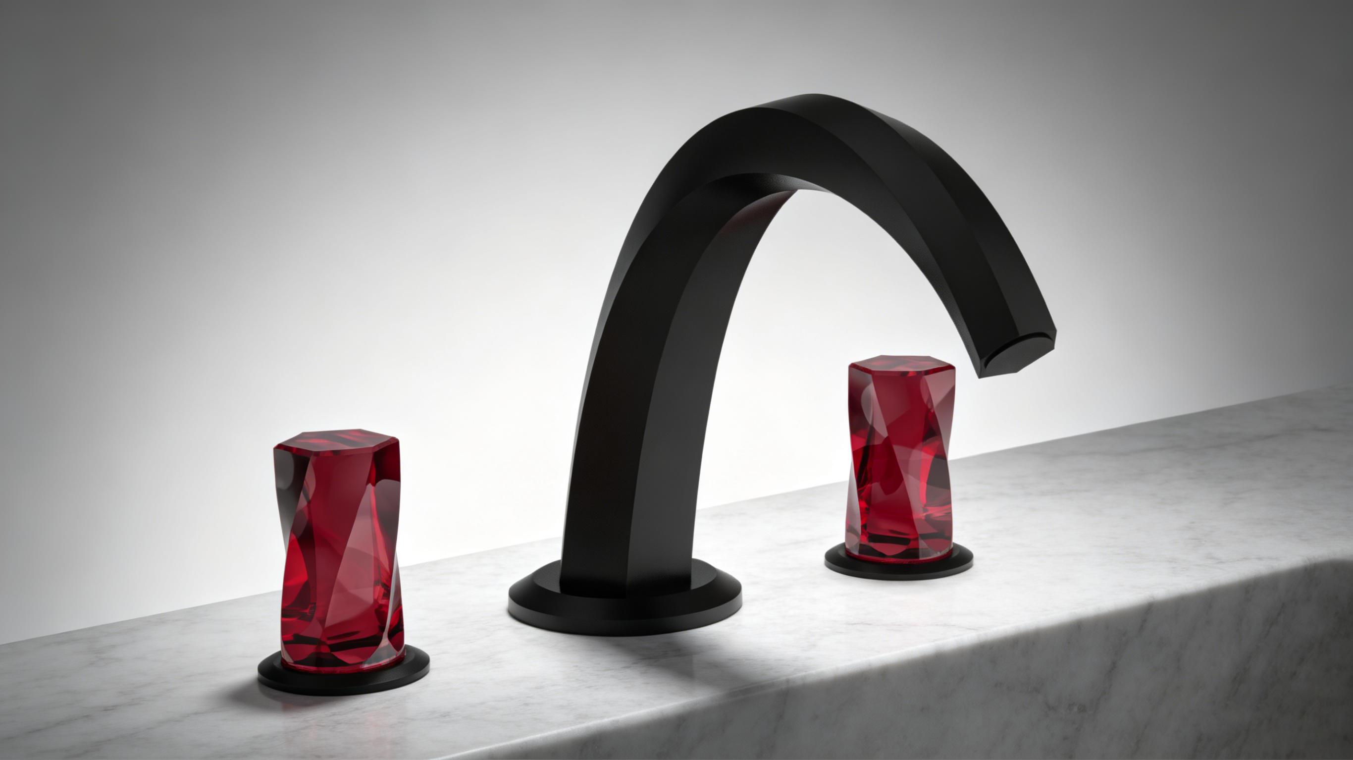 Split faucet; Crystal; Light Luxury，