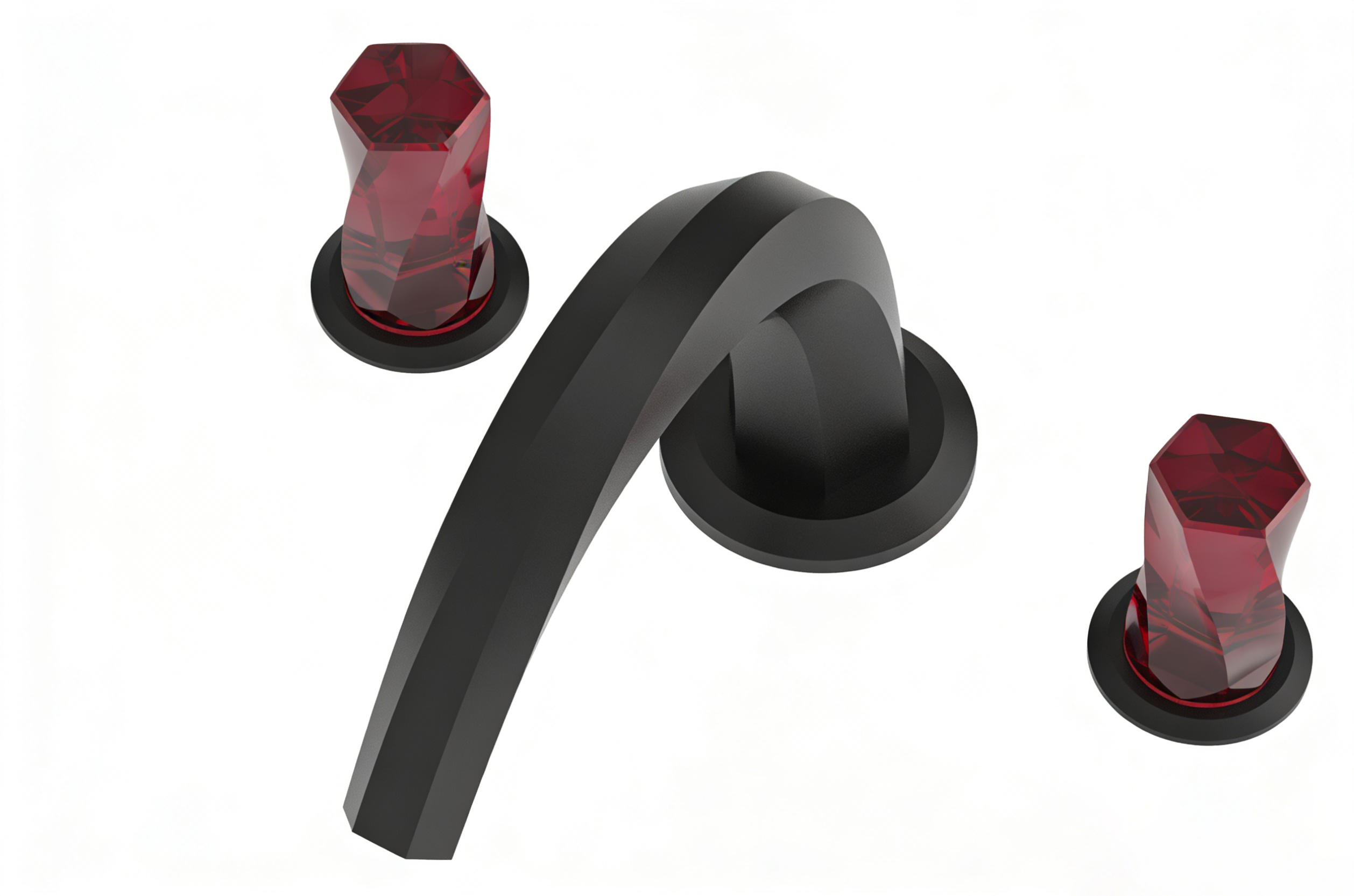 Split faucet; Crystal; Light Luxury，