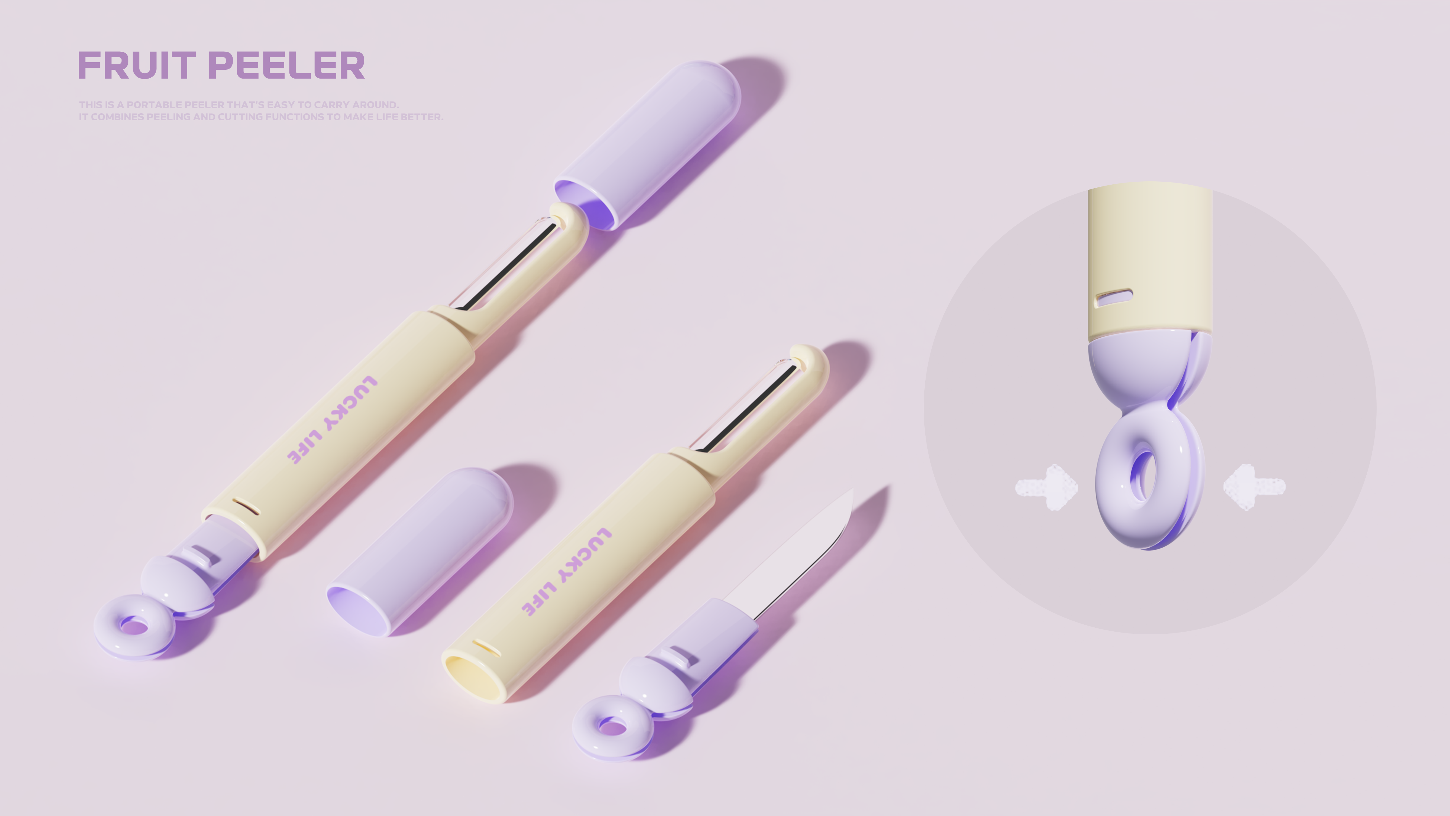 Paring knife，industrial design，multi-function，Fruit knife，outdoors，