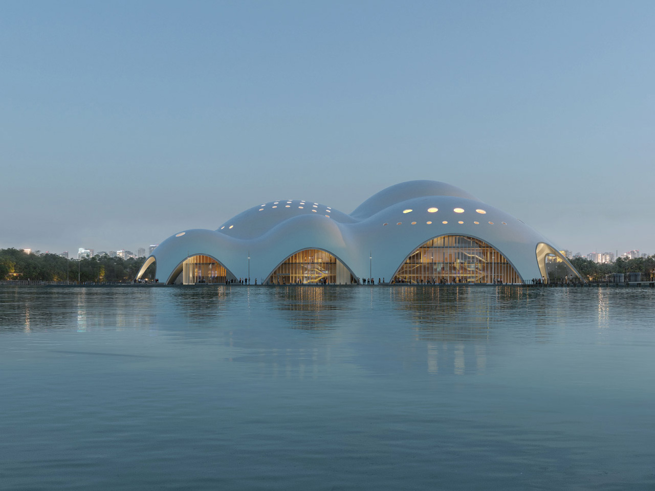 theater，Architecture，environmental design，Isola della Musica，