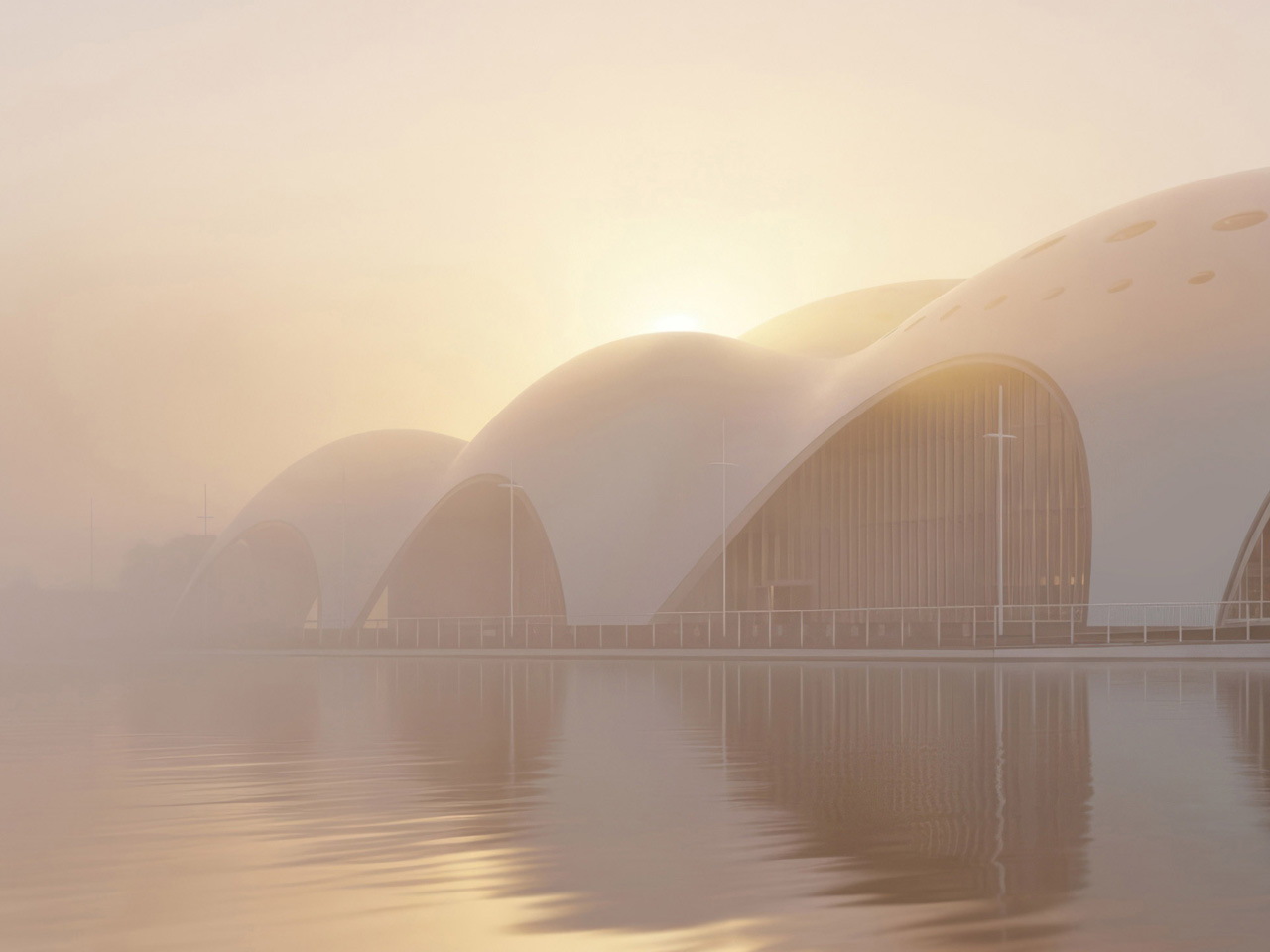 theater，Architecture，environmental design，Isola della Musica，