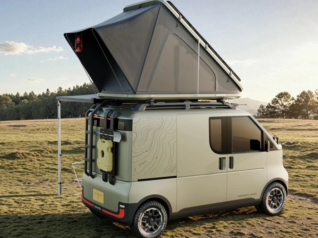 Miniature Camper，Kayoibako-K，Concept Car，vehicle，