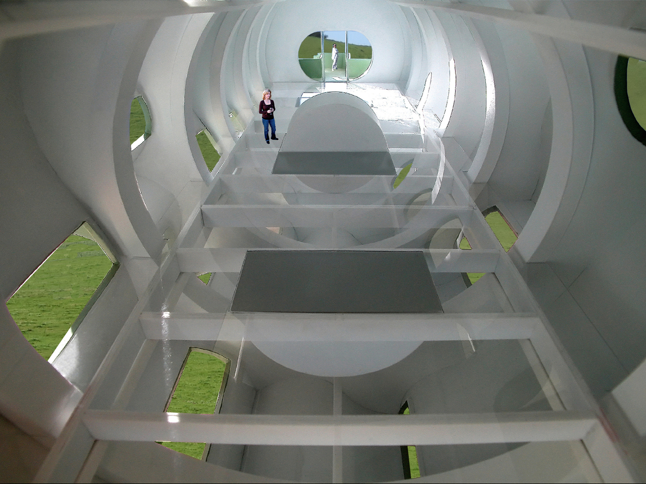 Five-section rotating concept house，conceptual design，environmental design，house，