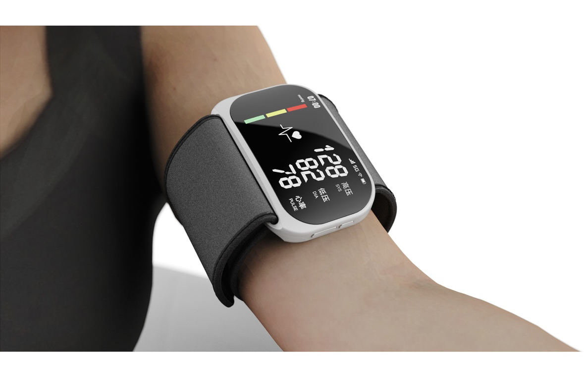 Medical products，industrial design，product design，sphygmomanometer，Clock design，Rhinoceros modeling，Yi An，