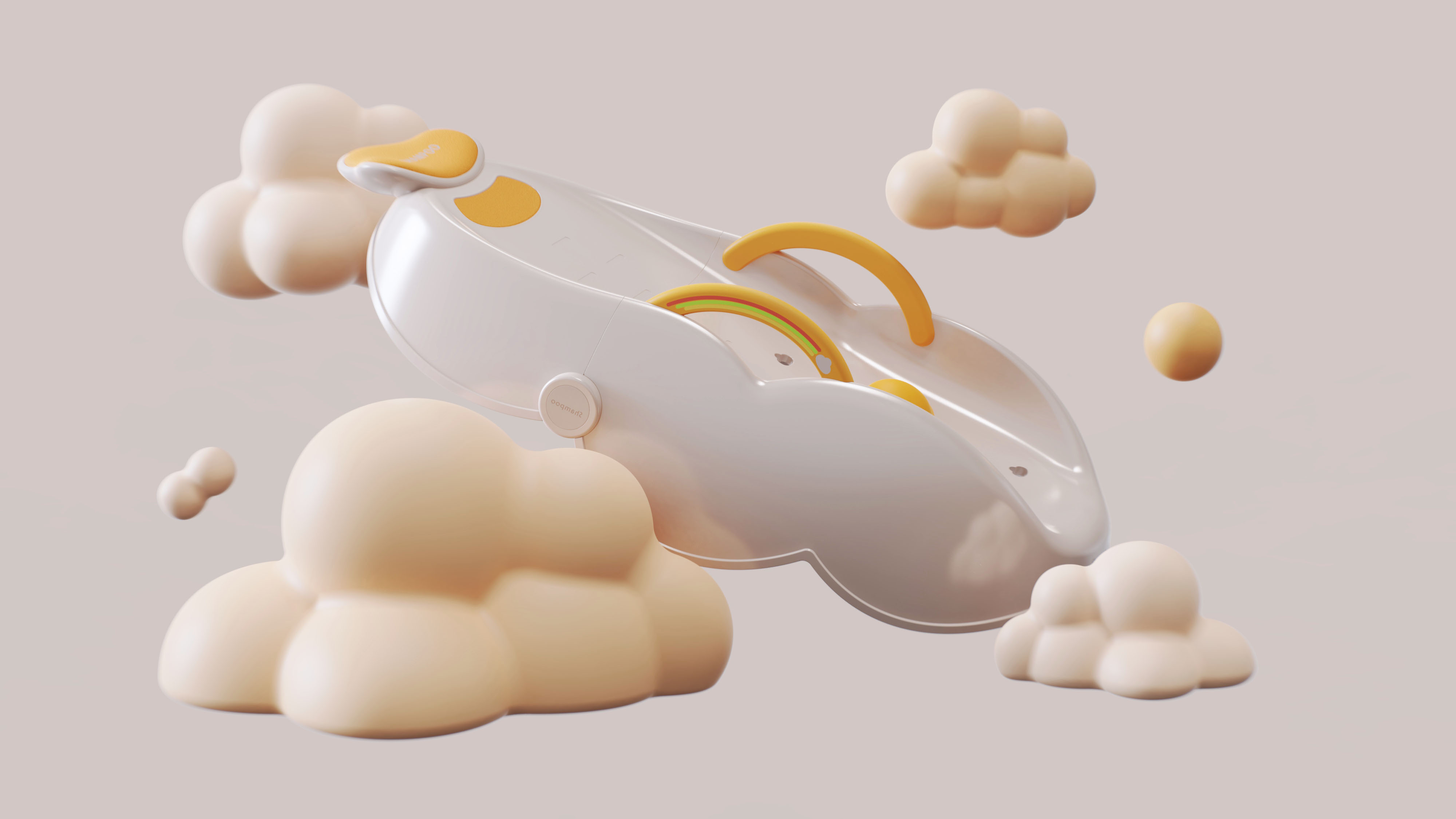 product design，industrial design，Creative appearance，Children's products，Shampoo bed，