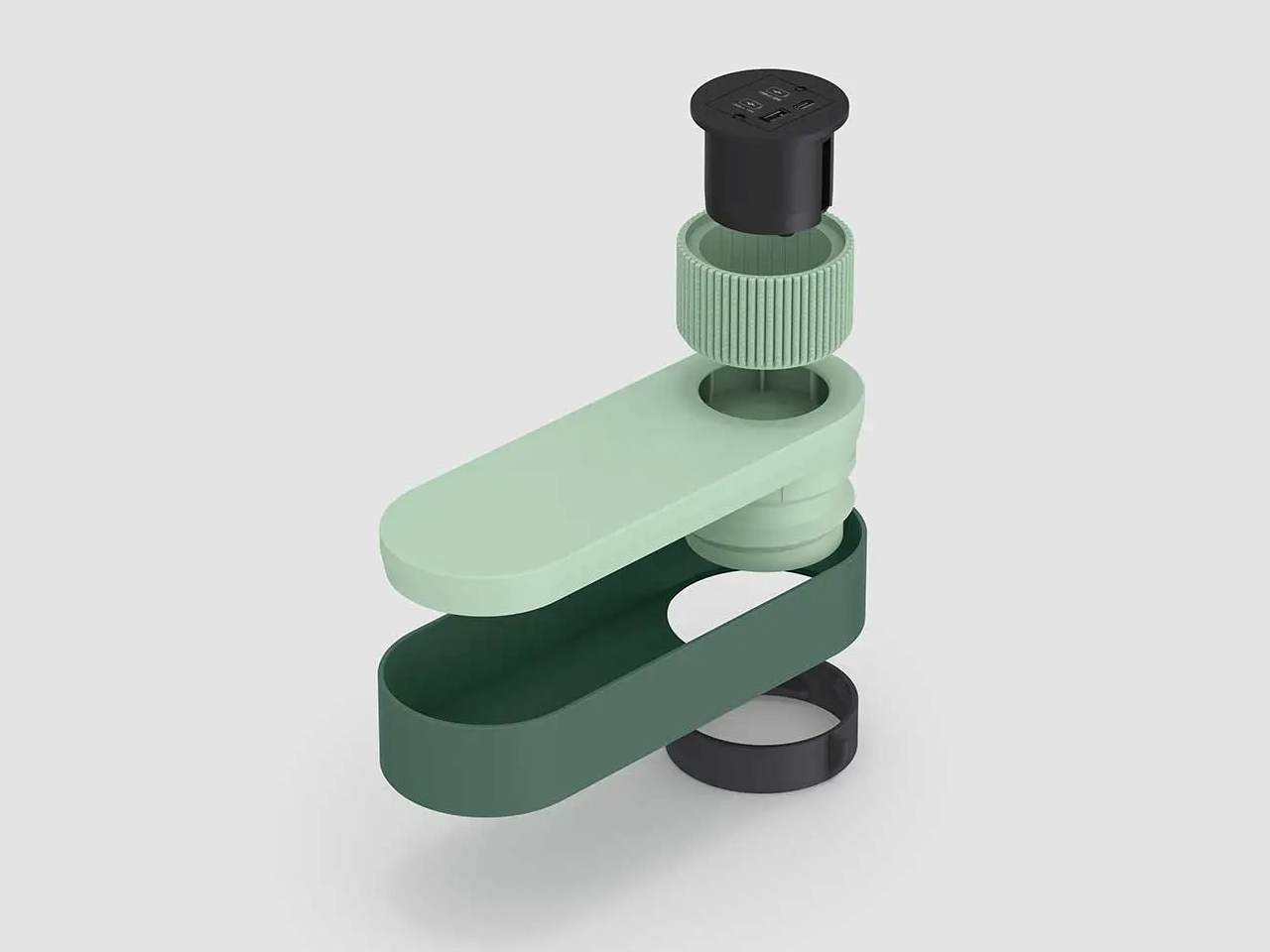 Modular desktop patch panel，3D printing，electronic product，