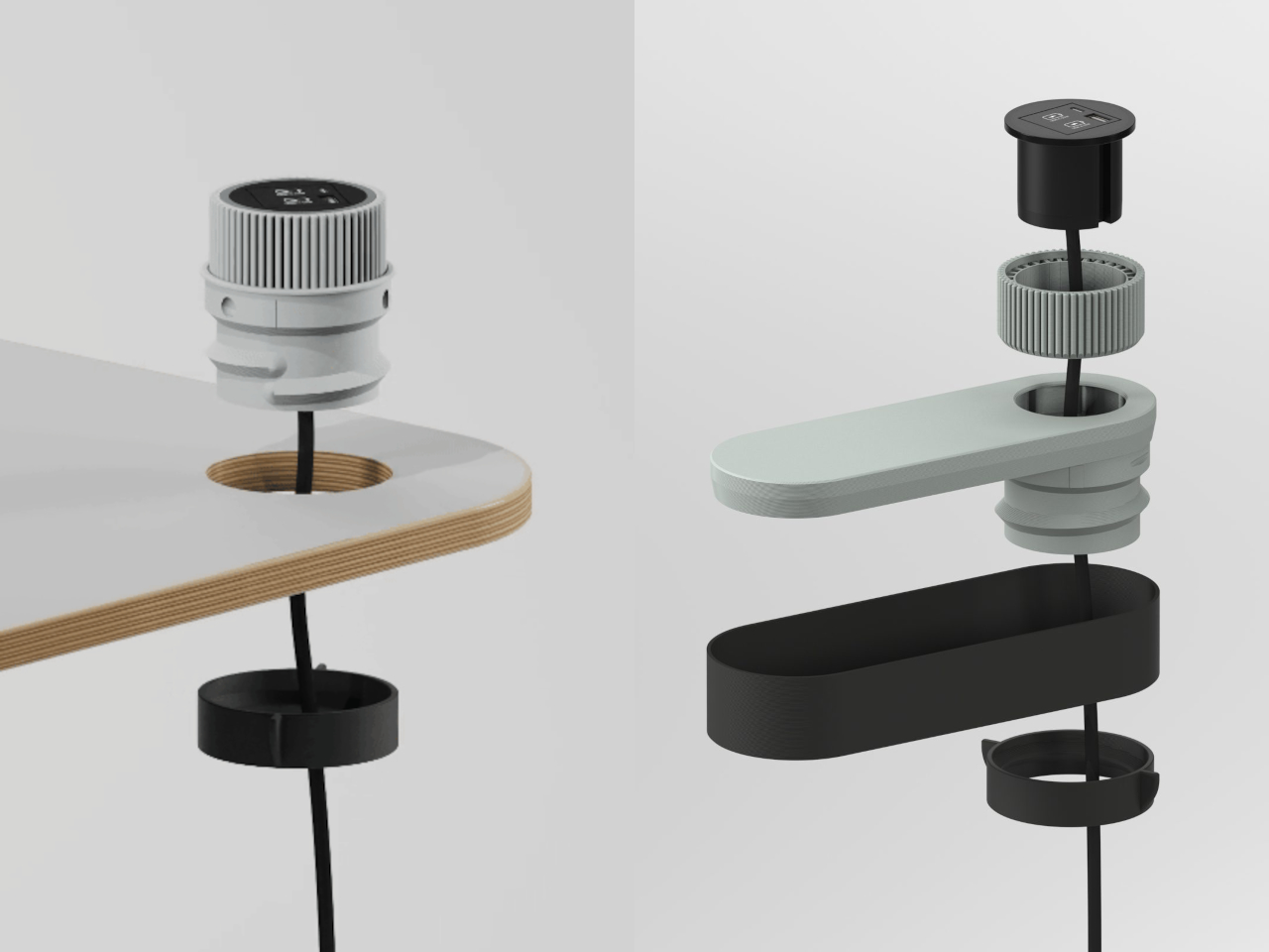 Modular desktop patch panel，3D printing，electronic product，