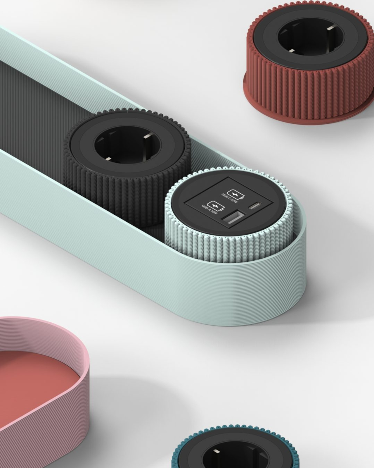 Modular desktop patch panel，3D printing，electronic product，